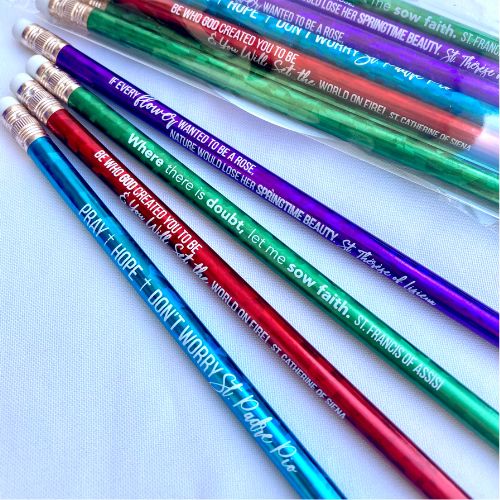 Saint Quote Glitter Pencils - Image 4
