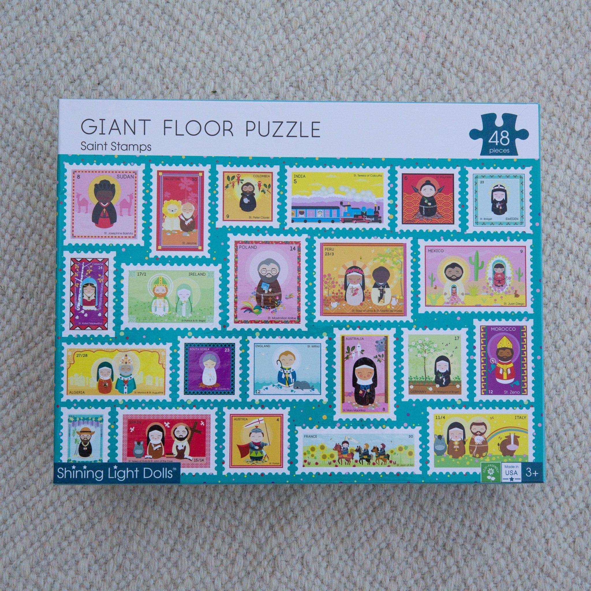 Saint Stamps Giant Floor Puzzle 24" x 36" - Image 3