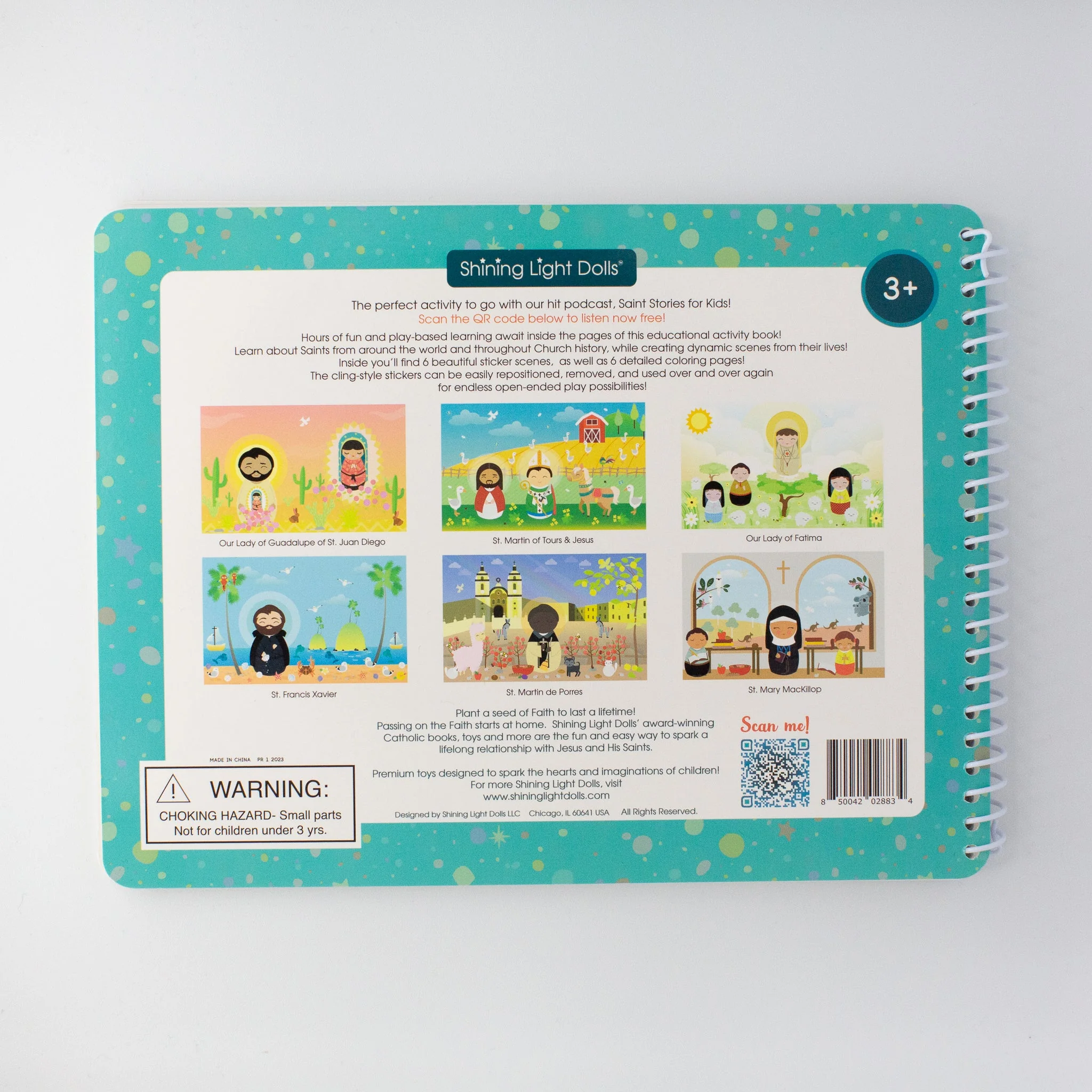 Saintly Scenes Book #1 - Reusable Sticker Scene and Coloring Book - Image 8