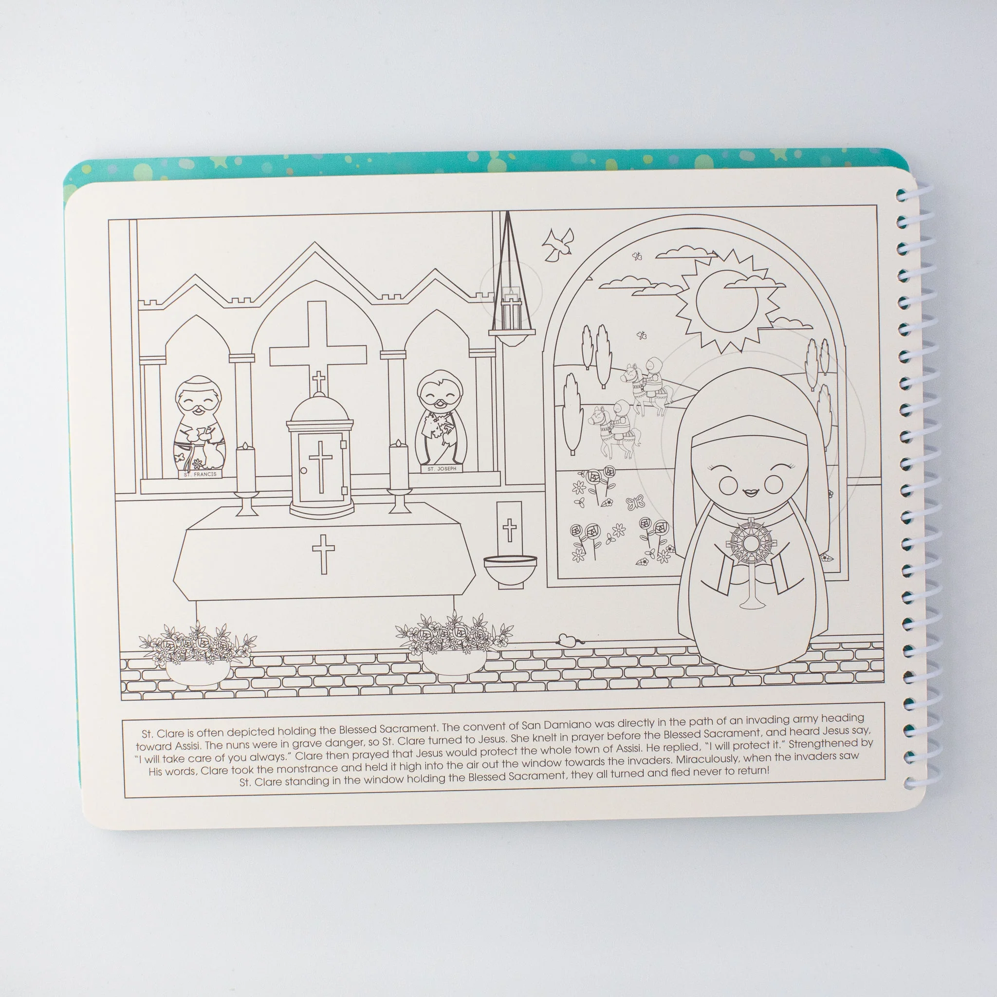 Saintly Scenes Book #3 - Reusable Sticker Scene and Coloring Book - Image 5