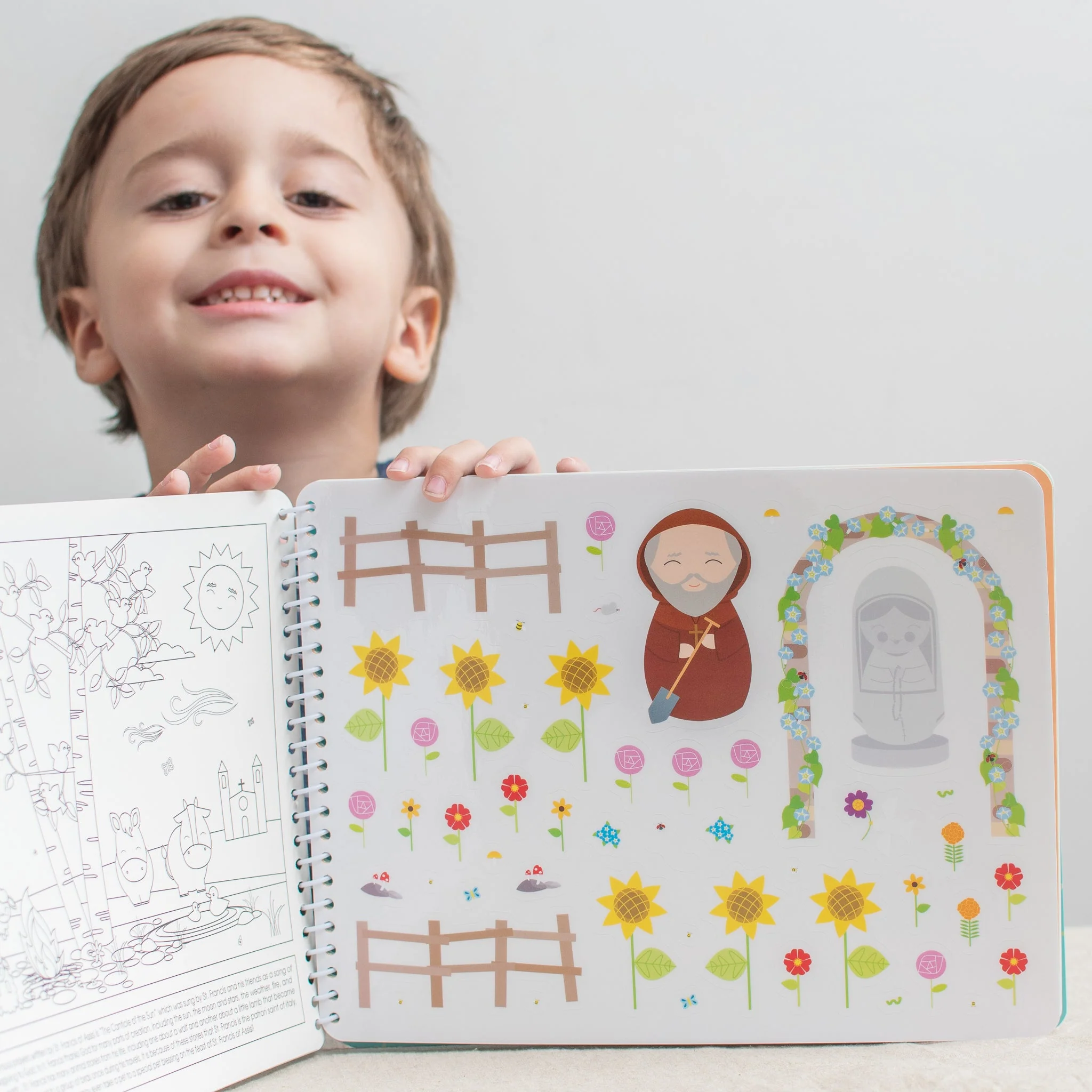 Saintly Scenes Book #3 - Reusable Sticker Scene and Coloring Book - Image 6