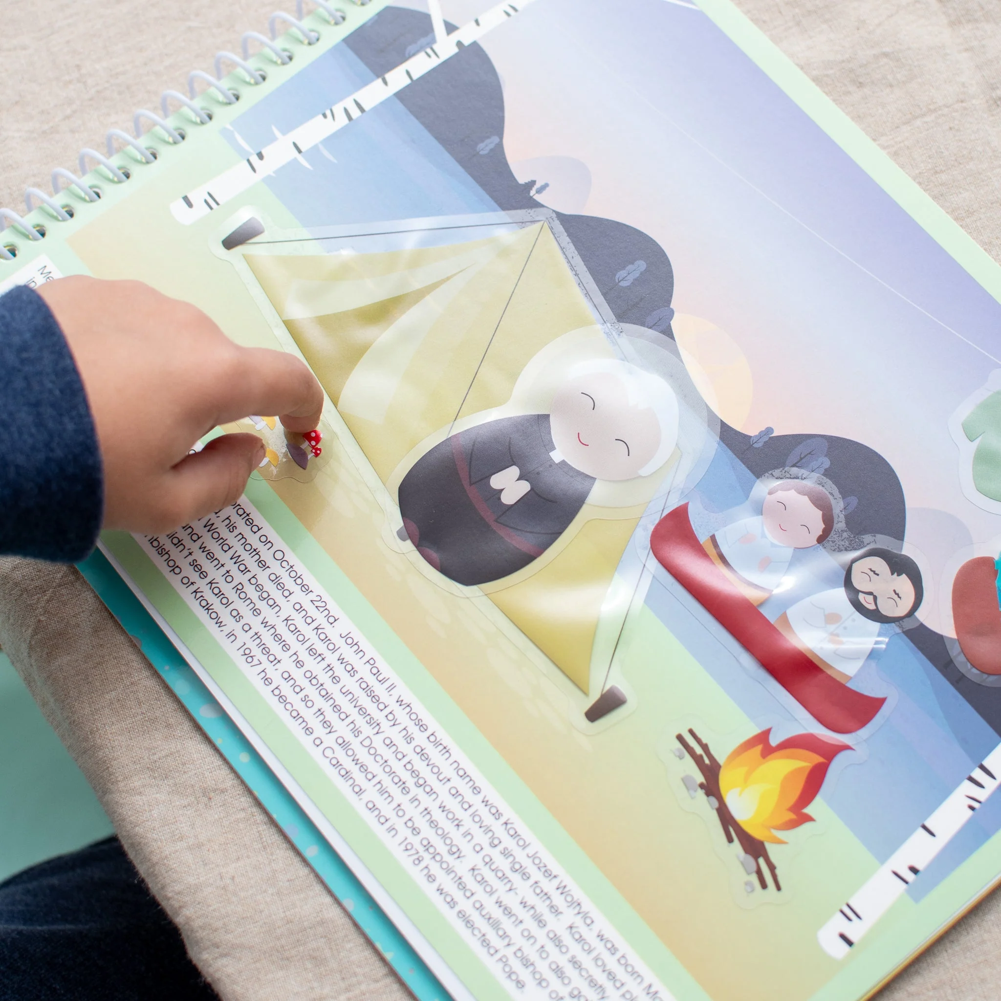 Saintly Scenes Book #3 - Reusable Sticker Scene and Coloring Book - Image 7