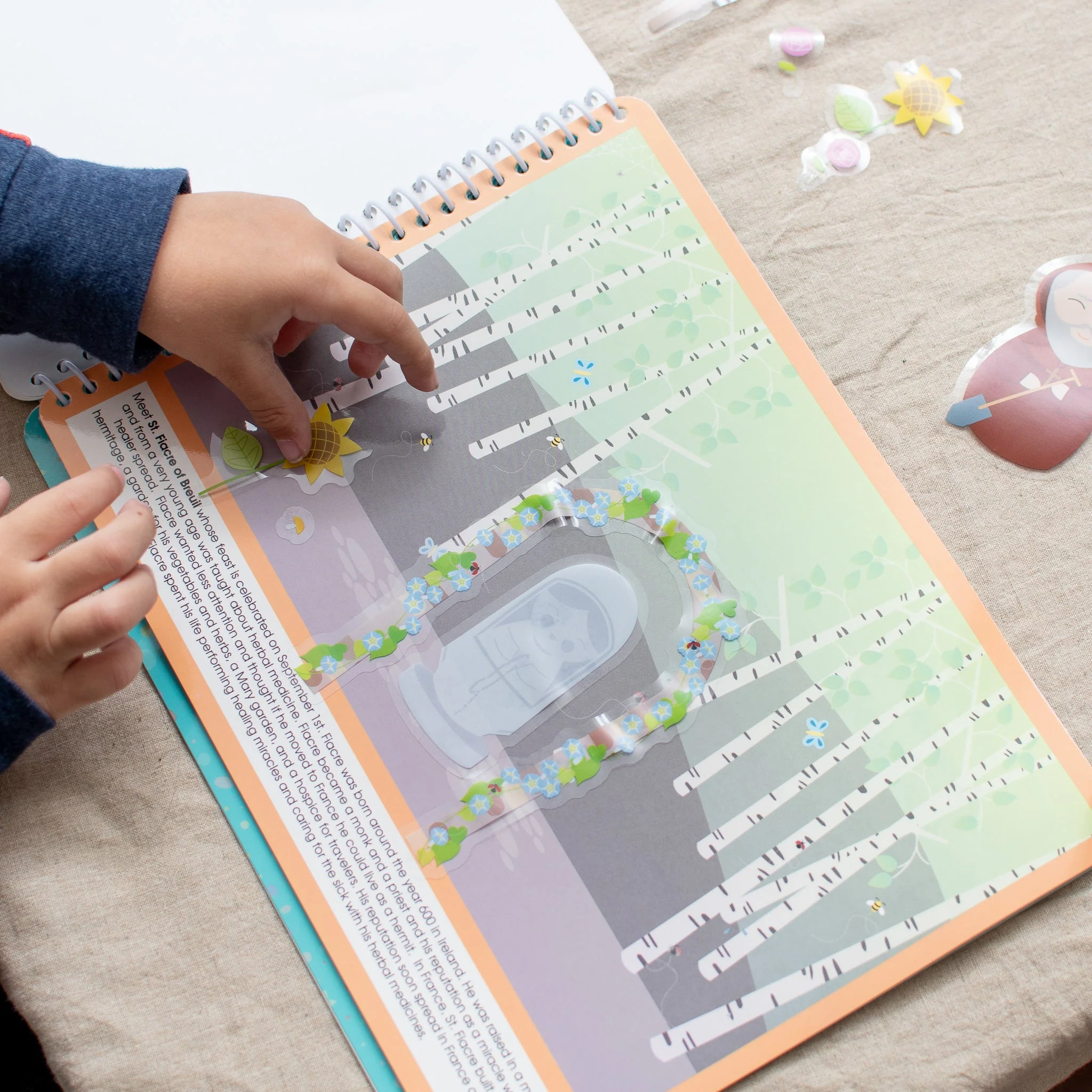 Saintly Scenes Book #3 - Reusable Sticker Scene and Coloring Book - Image 8