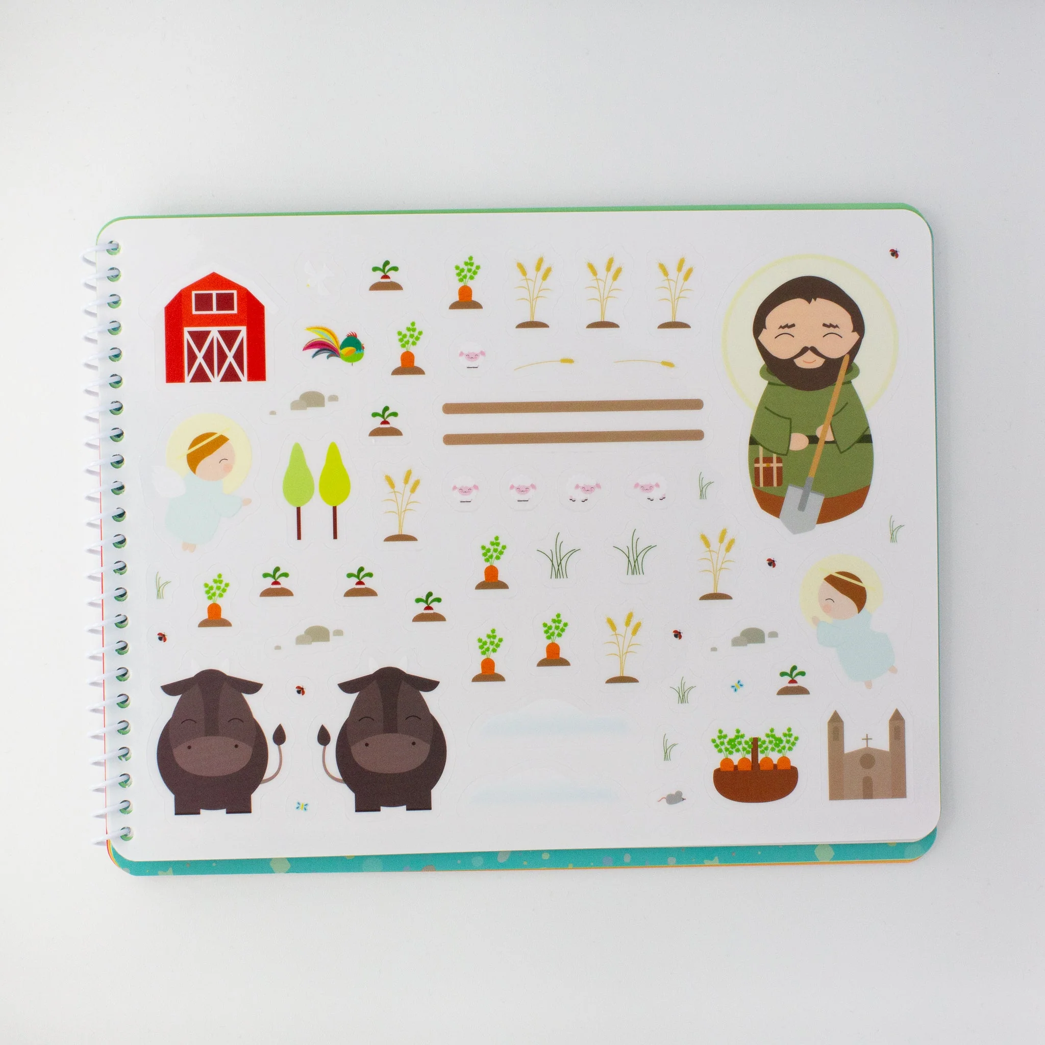 Saintly Scenes Book #4 - Reusable Sticker Scene and Coloring Book - Image 5