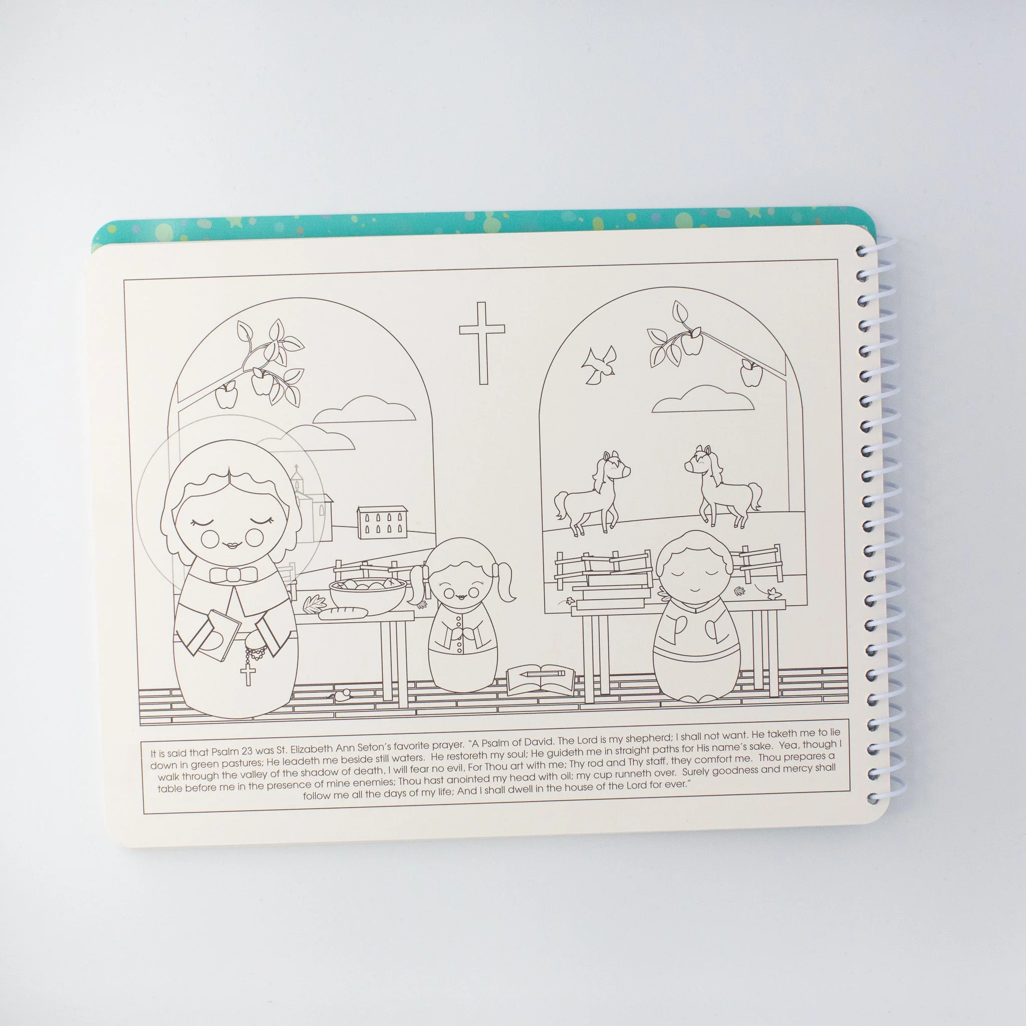 Saintly Scenes Book #4 - Reusable Sticker Scene and Coloring Book - Image 6