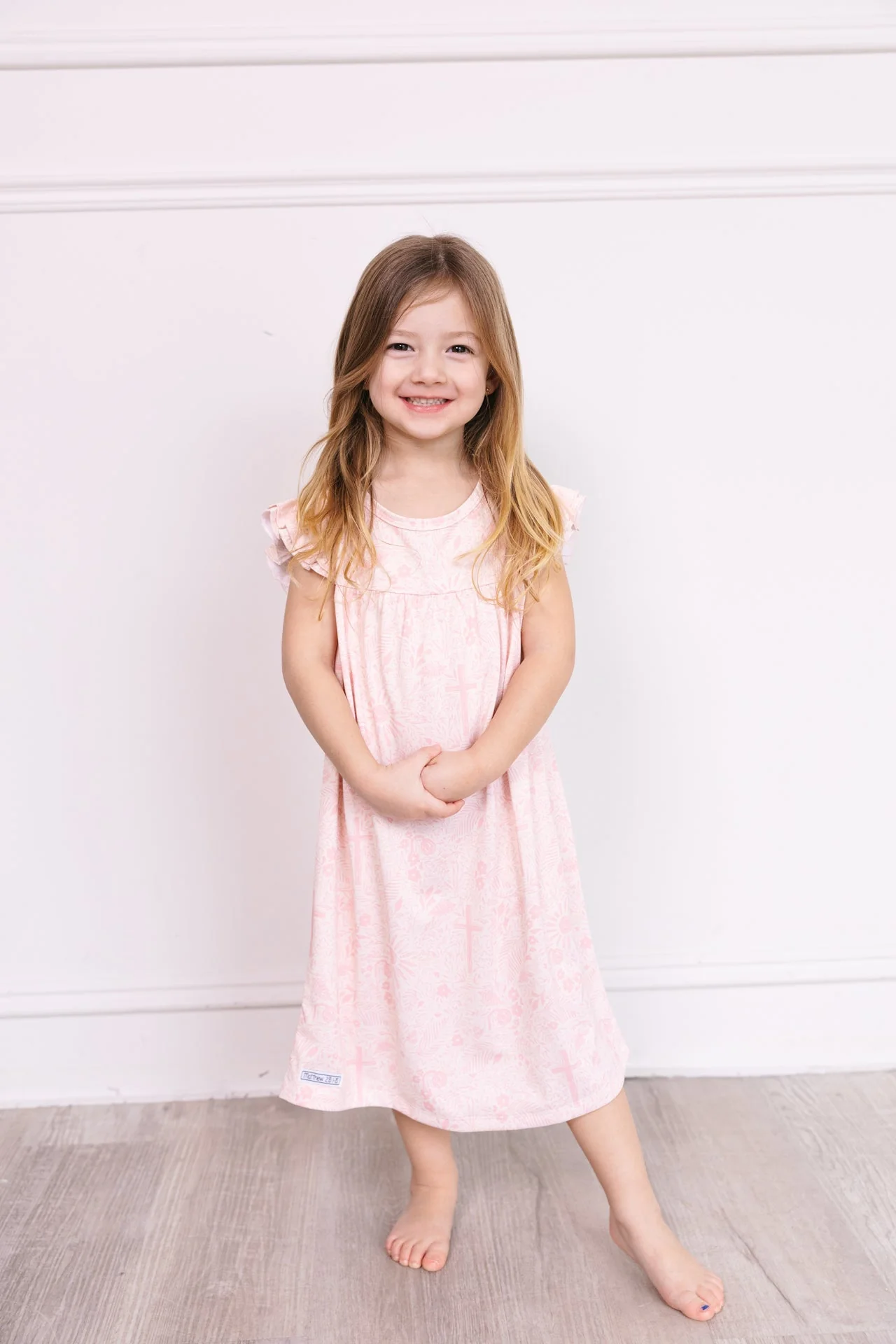 Salvation Garden Pink PJ Girls Nightgown Polyester