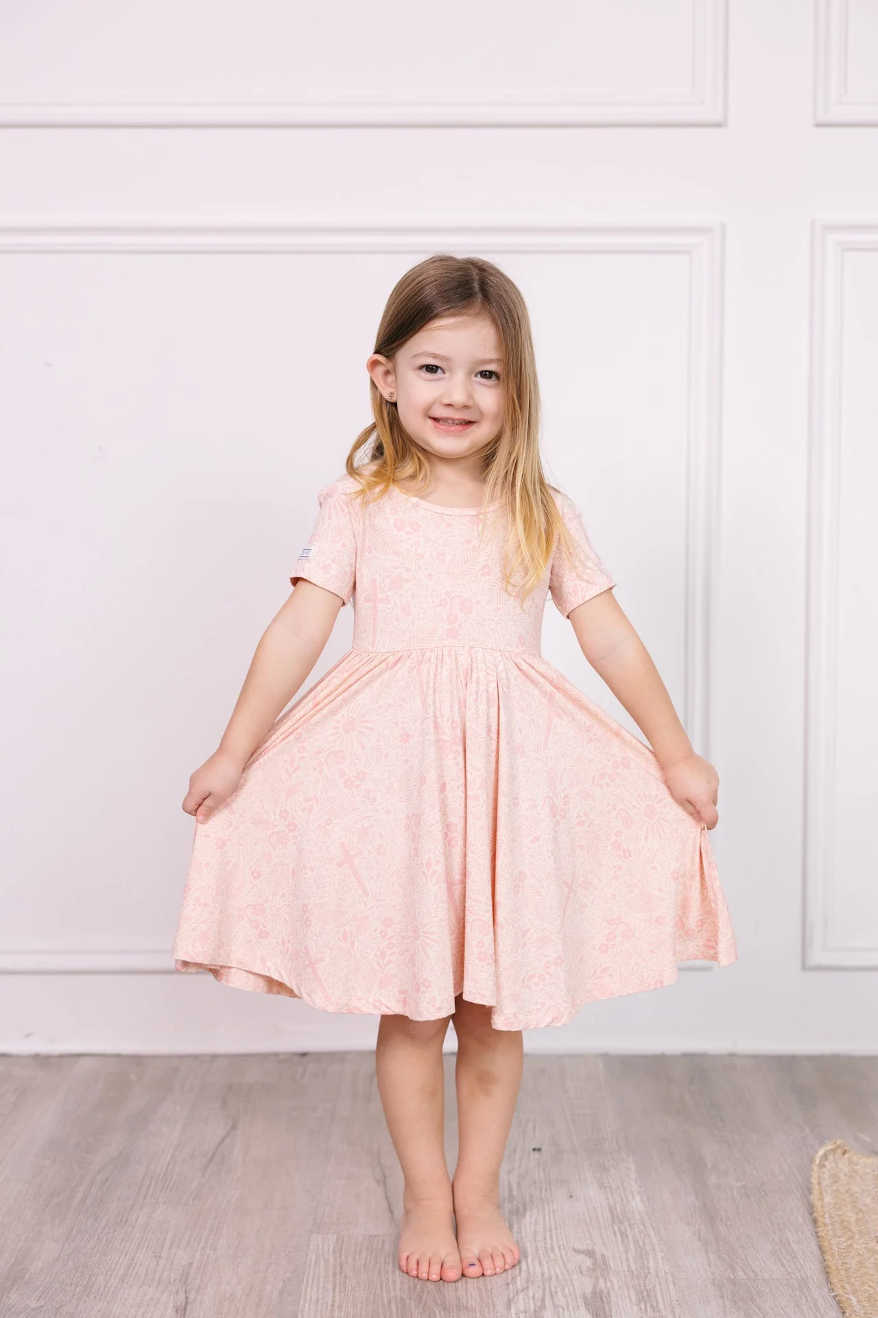 Salvation Garden Pink Twirl Dress Bamboo - Image 2