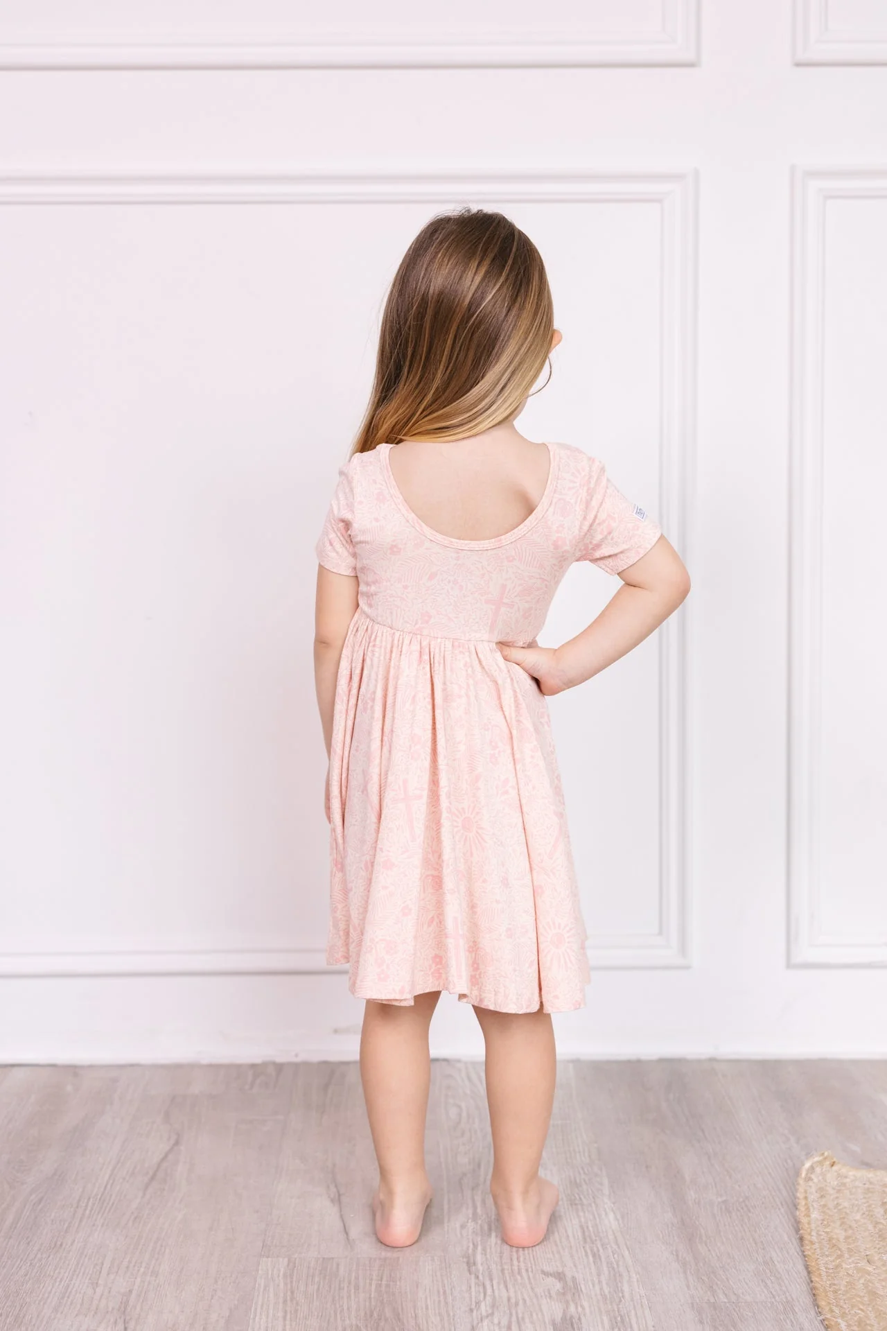 Salvation Garden Pink Twirl Dress Bamboo - Image 3
