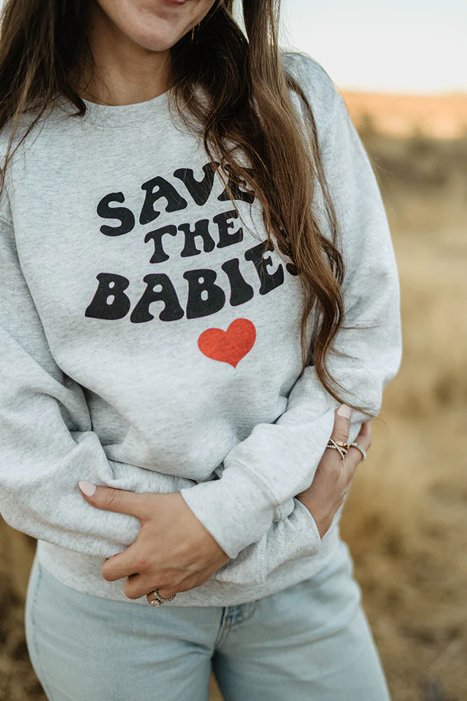 Save The Babies Midweight Crewneck - Image 3
