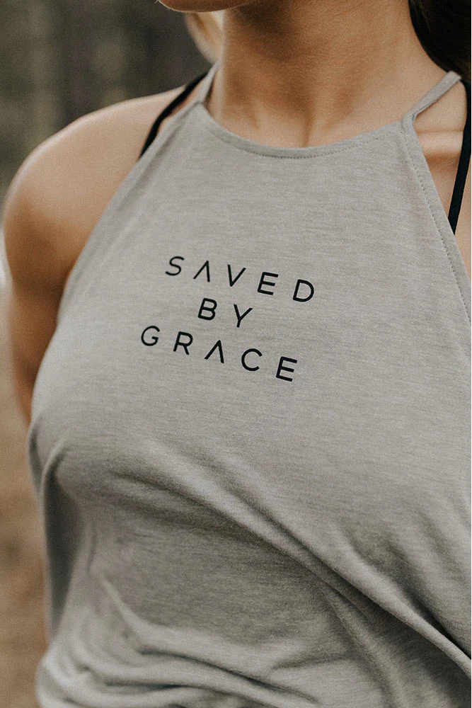 Saved By Grace High Neck Tank - Image 2
