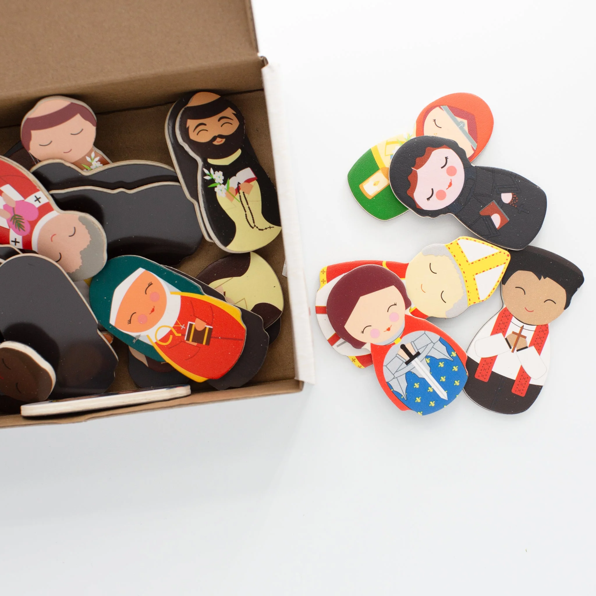 Series 2- Catholic Saints Wooden Magnet Set - Image 3