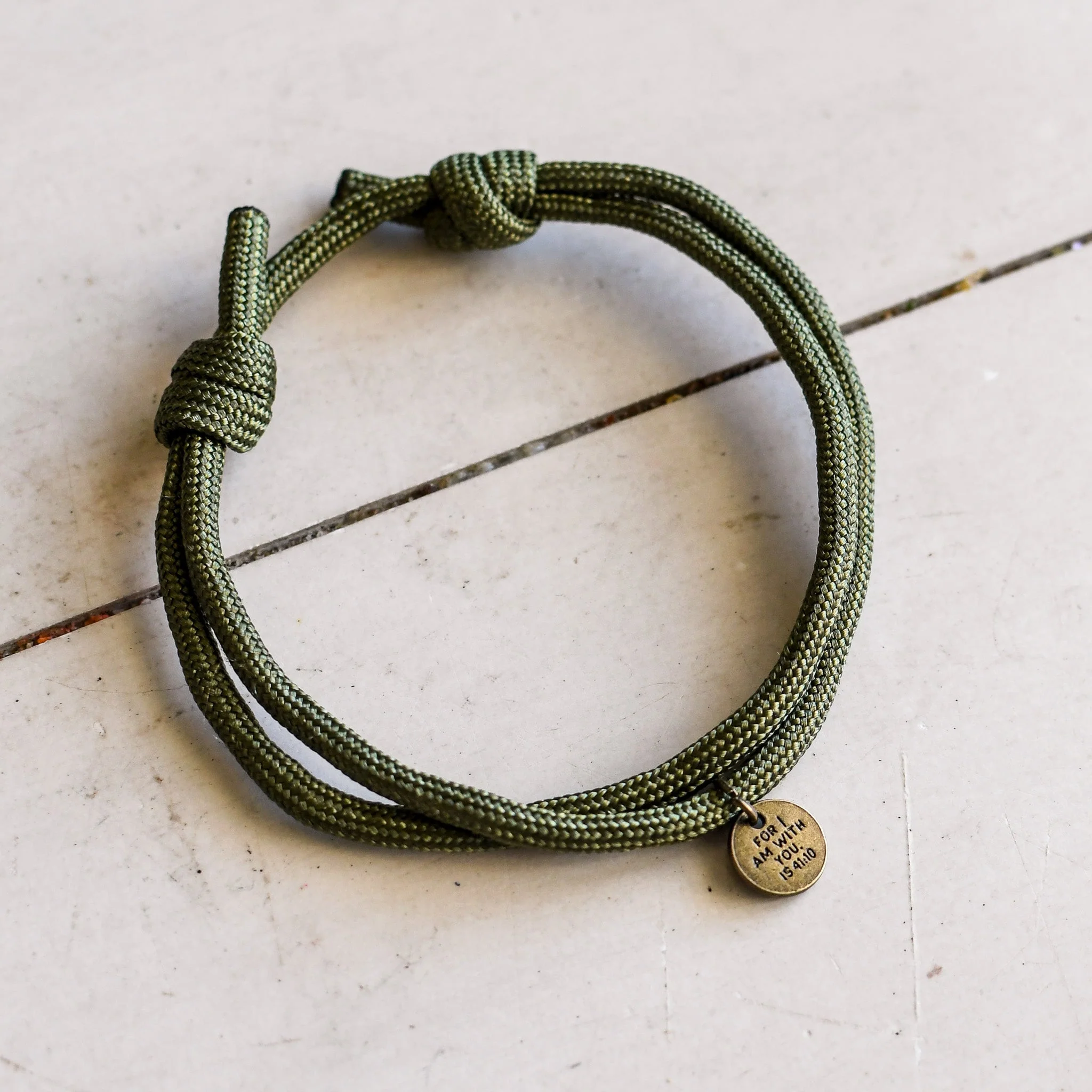 So Do Not Fear Olive Paracord Bracelet - Image 5
