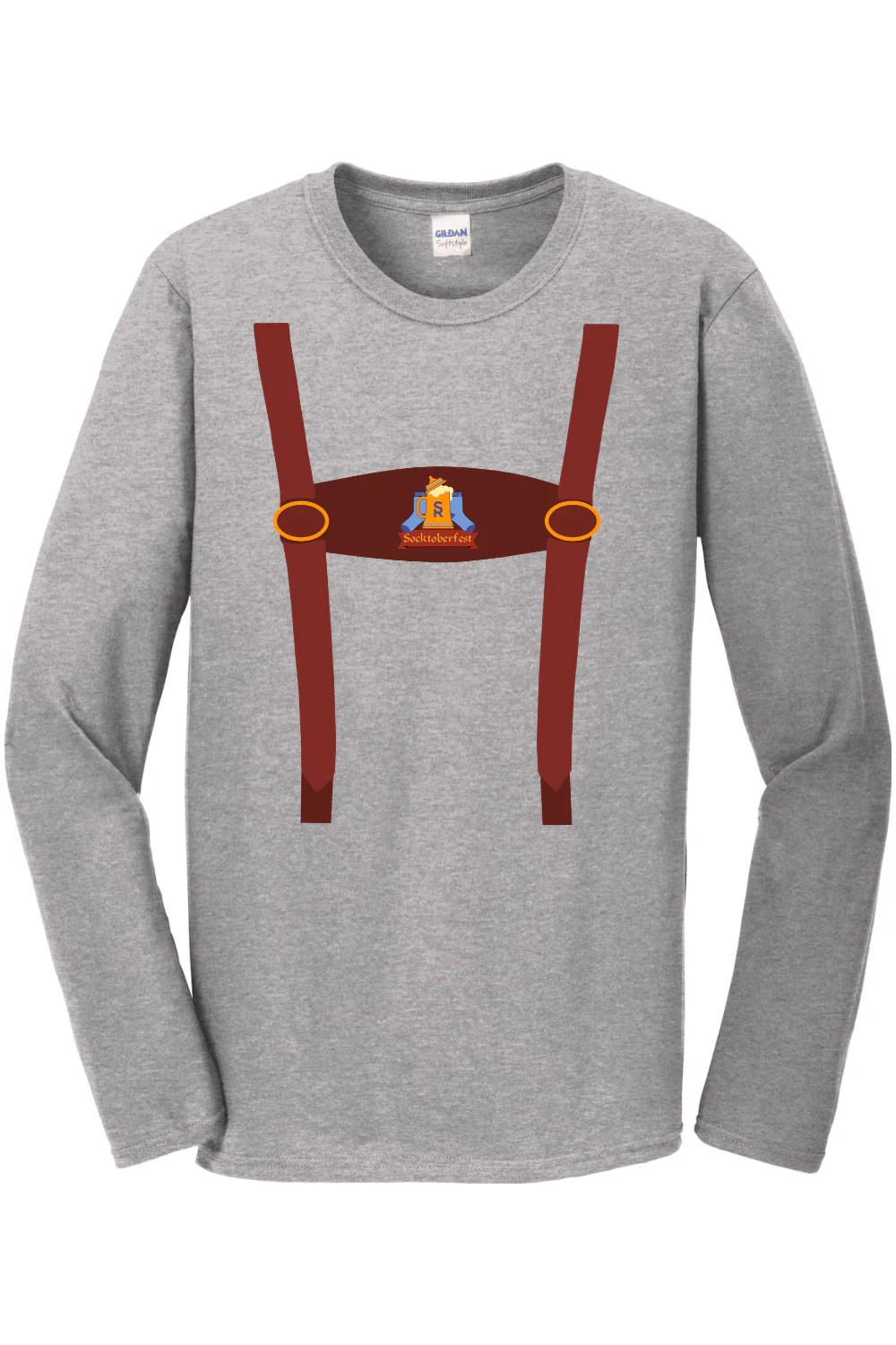 Socktoberfest Lederhosen Long Sleeve - Image 3