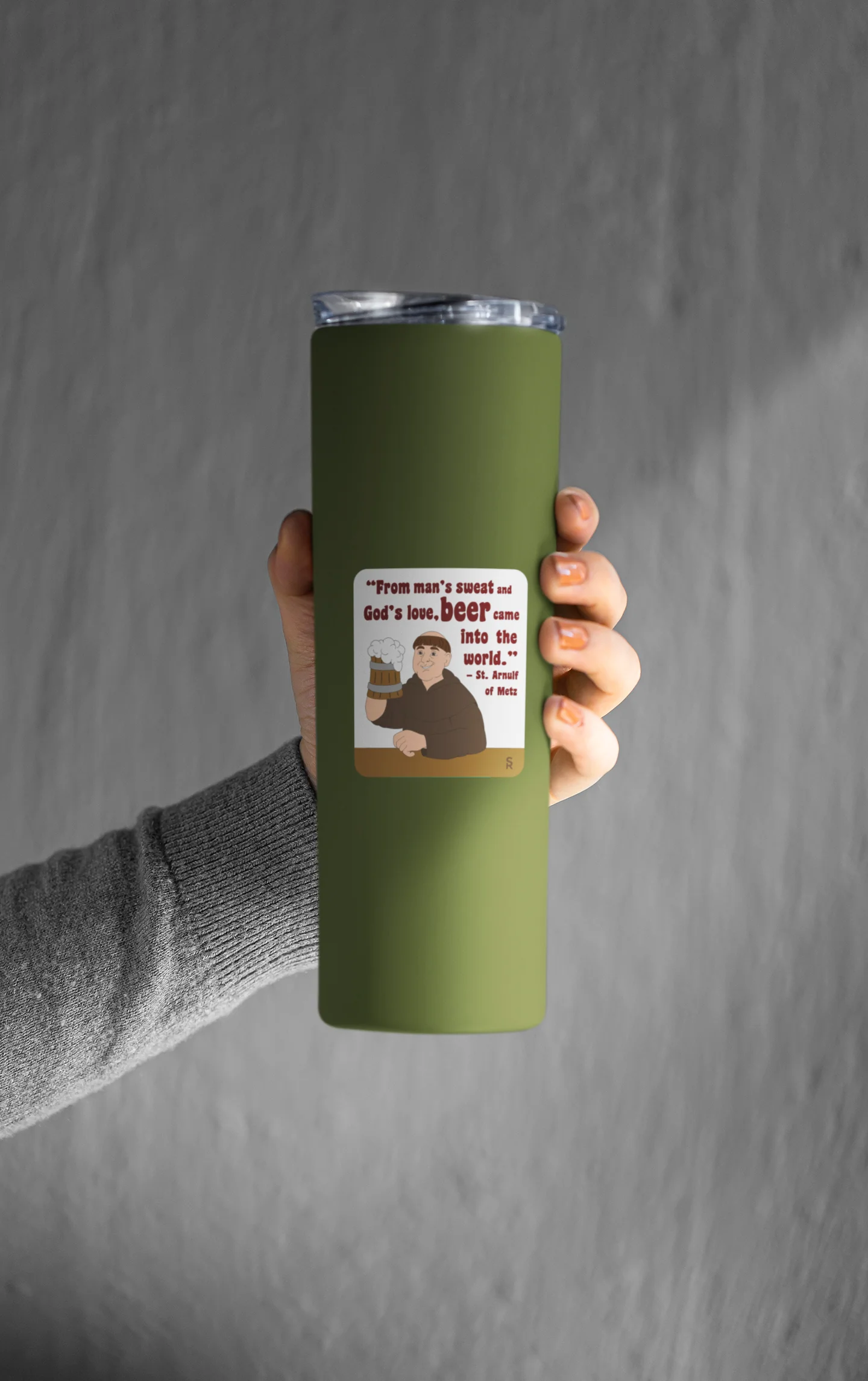 Socktoberfest Monk Sticker - Image 2