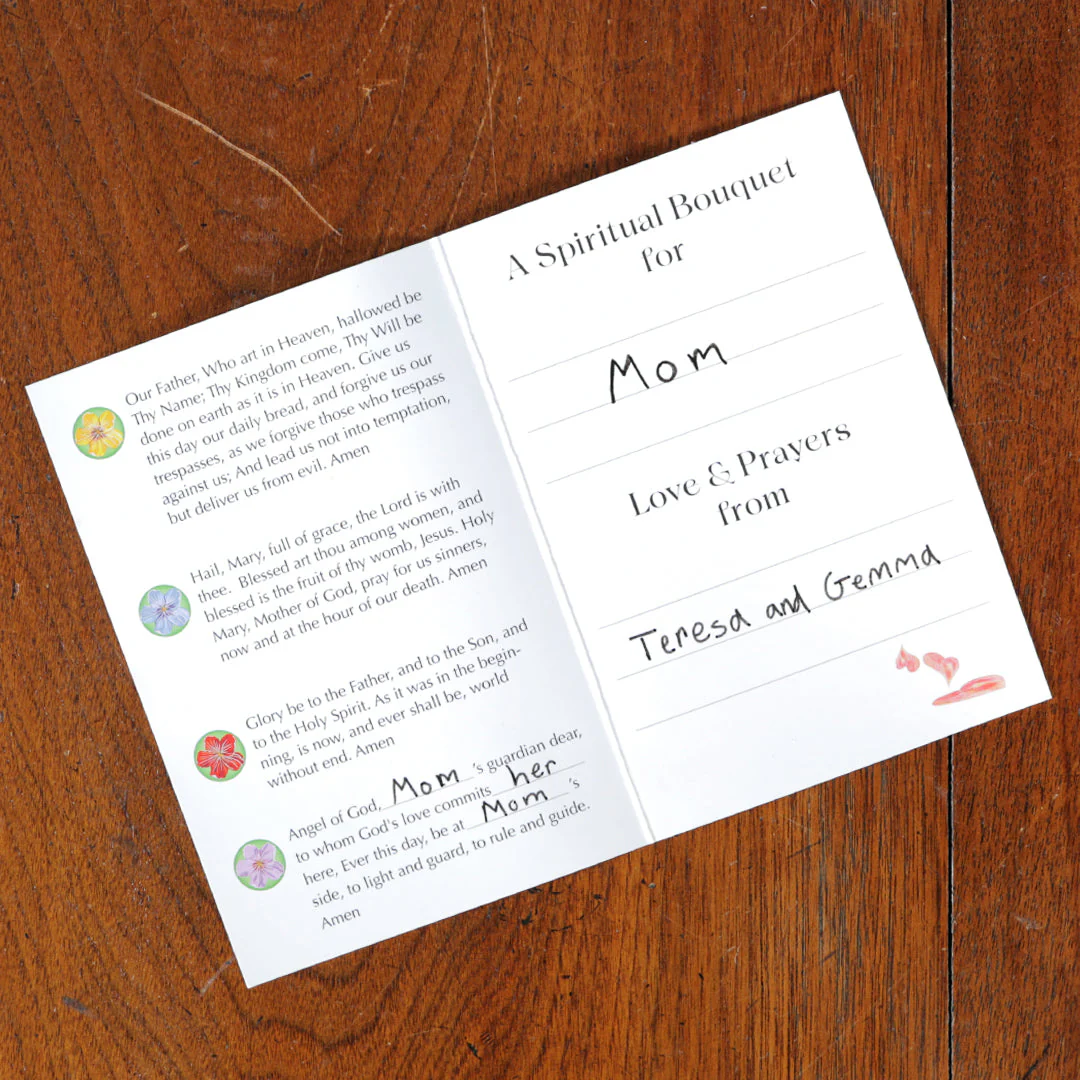 Spiritual Bouquet Cards with Stickers (5-Pack) - Image 3