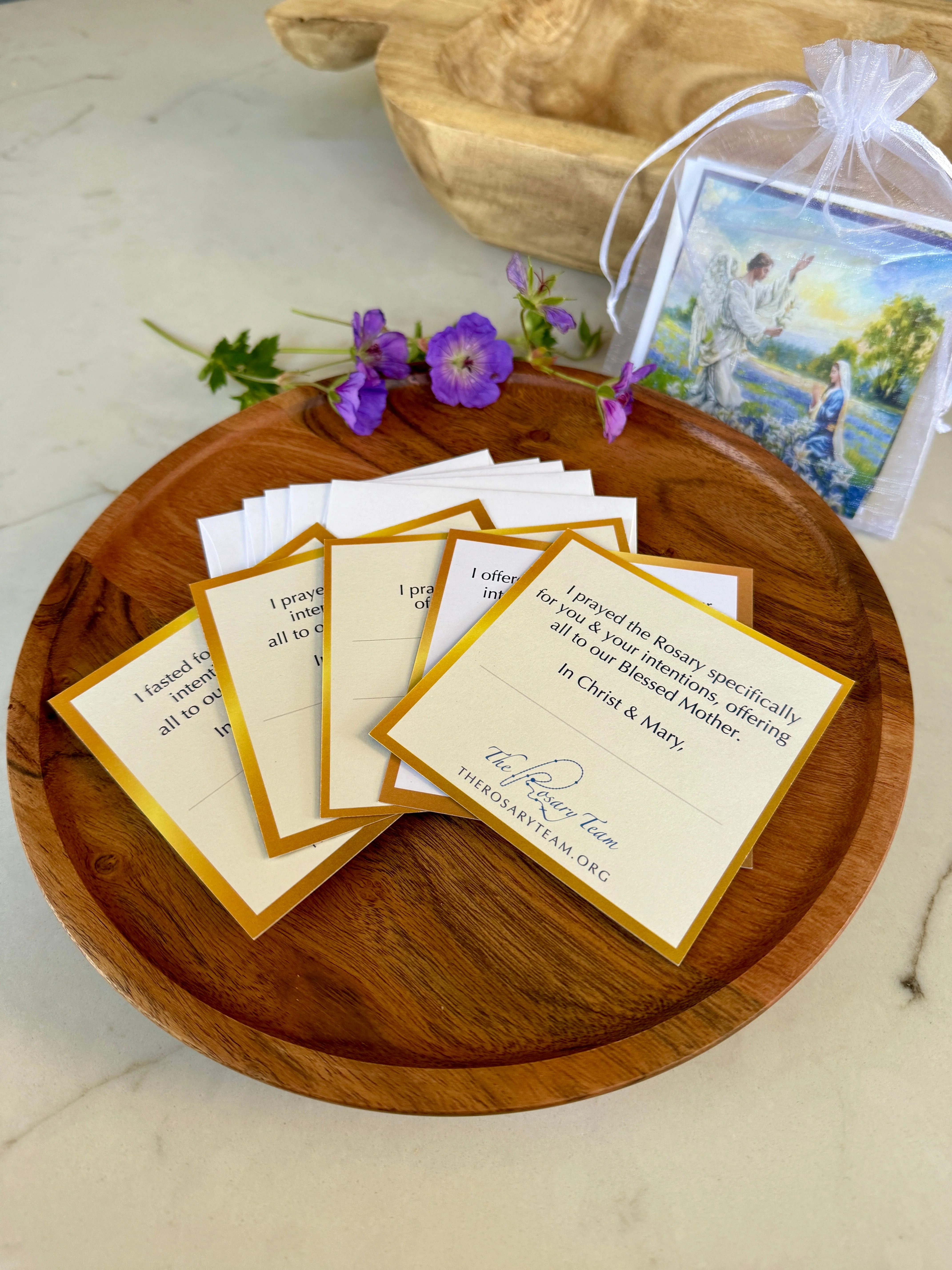 Spiritual Bouquet Prayer Cards Set of 5 with Envelopes - Image 3