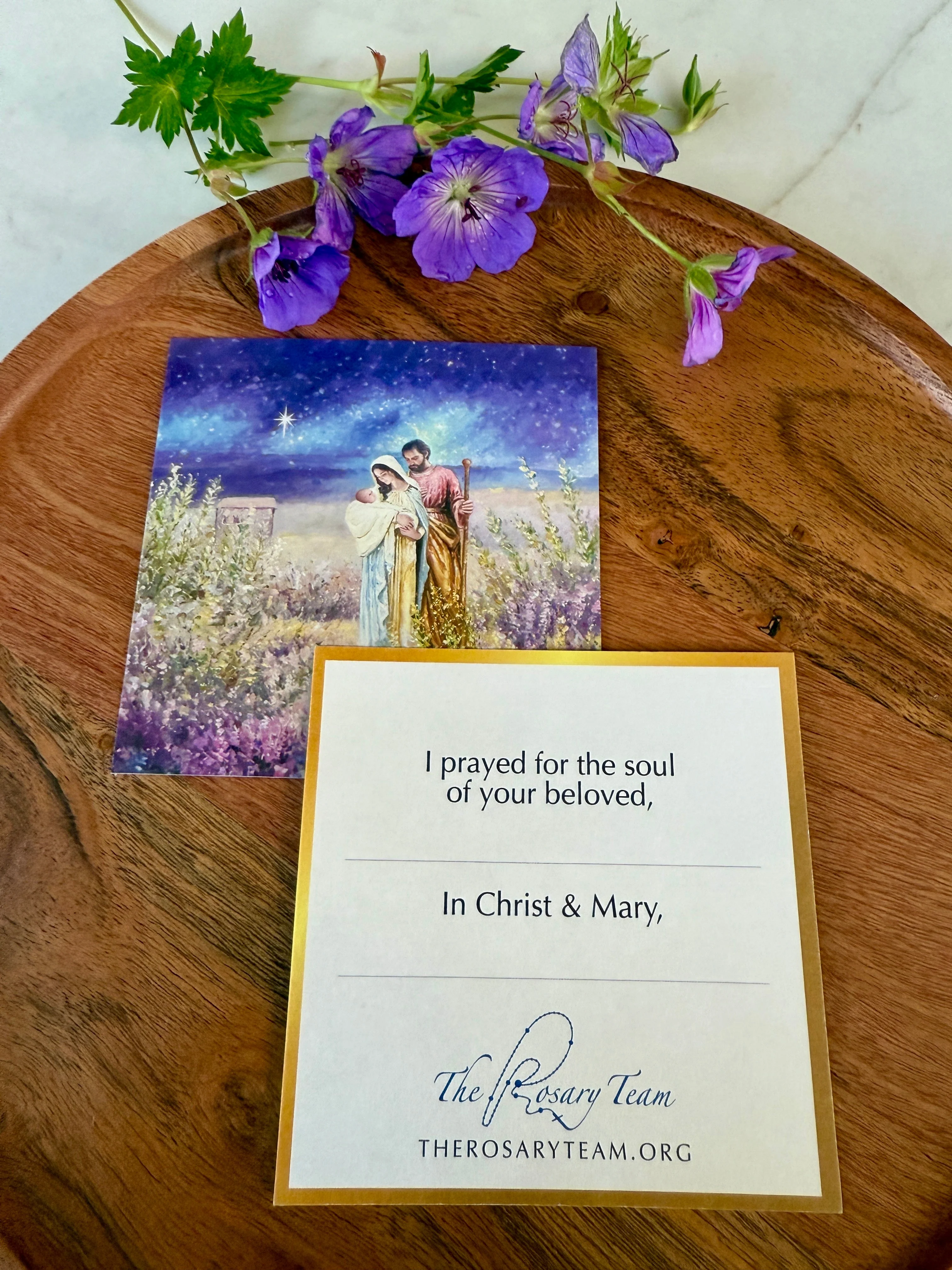 Spiritual Bouquet Prayer Cards Set of 5 with Envelopes - Image 8