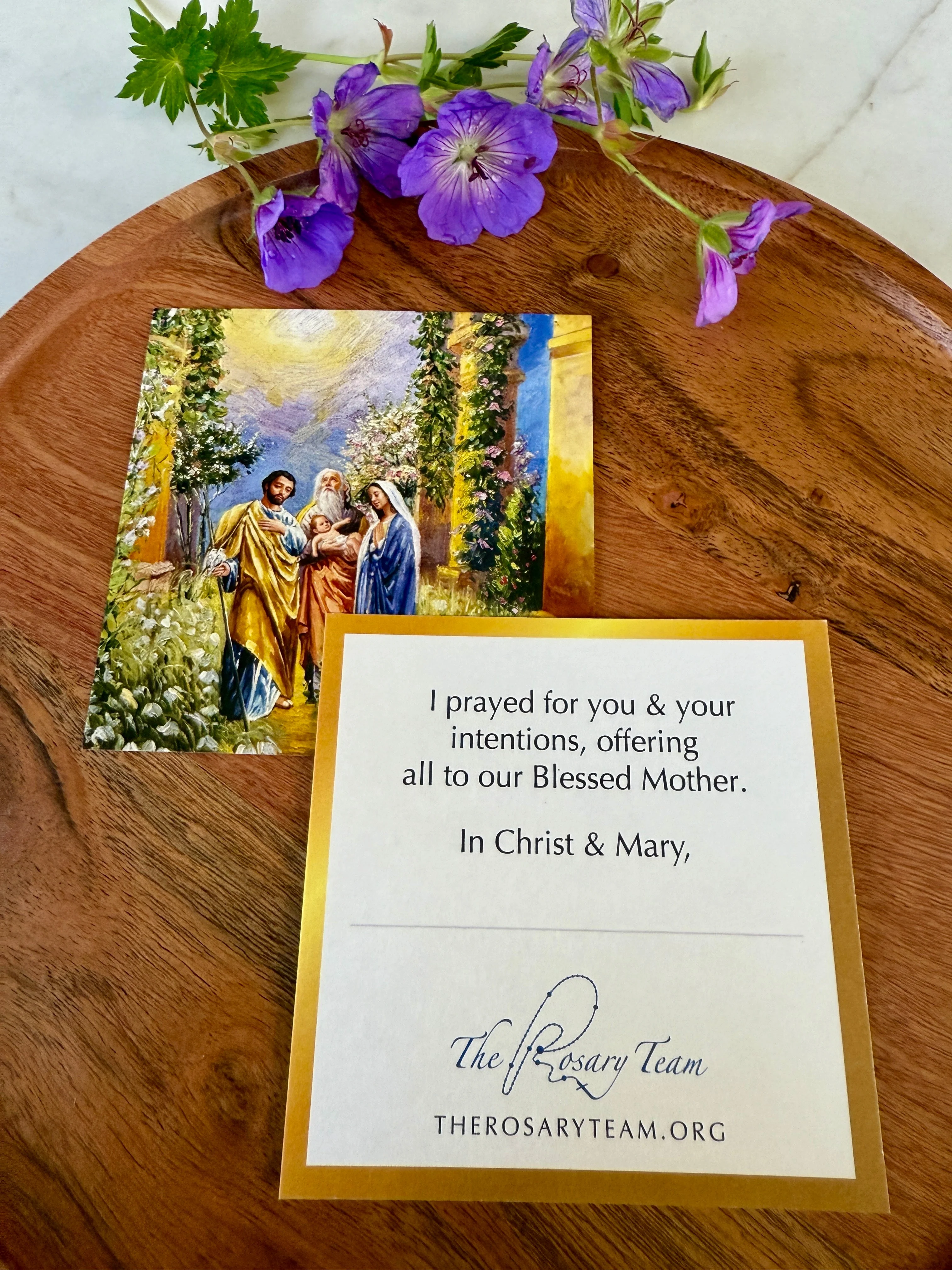 Spiritual Bouquet Prayer Cards Set of 5 with Envelopes - Image 9