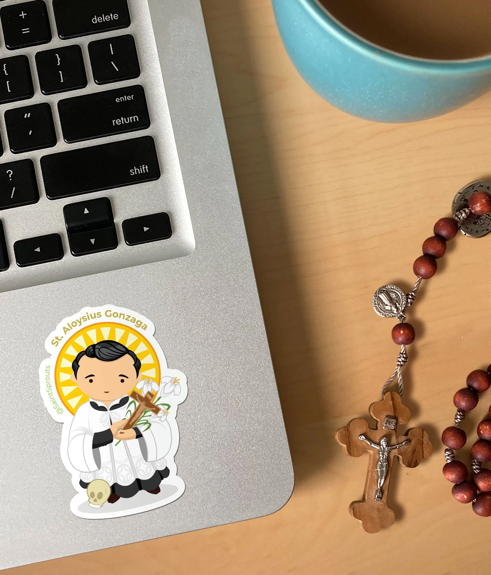 St. Aloysius Gonzaga Sticker - Image 2