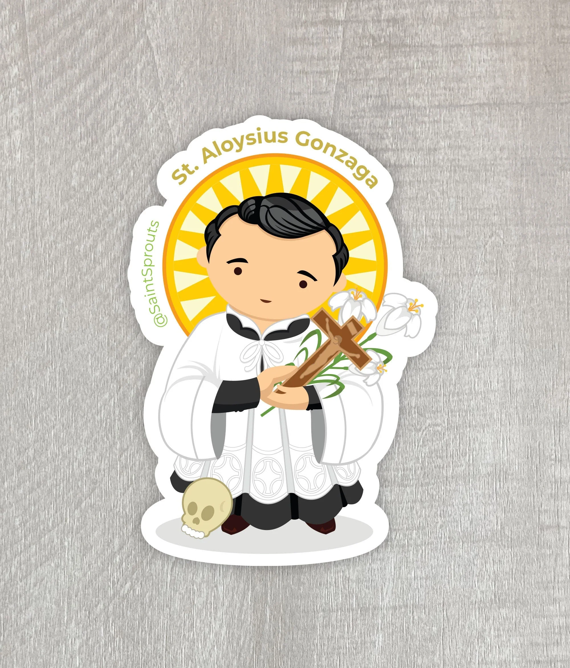 St. Aloysius Gonzaga Sticker - Image 4
