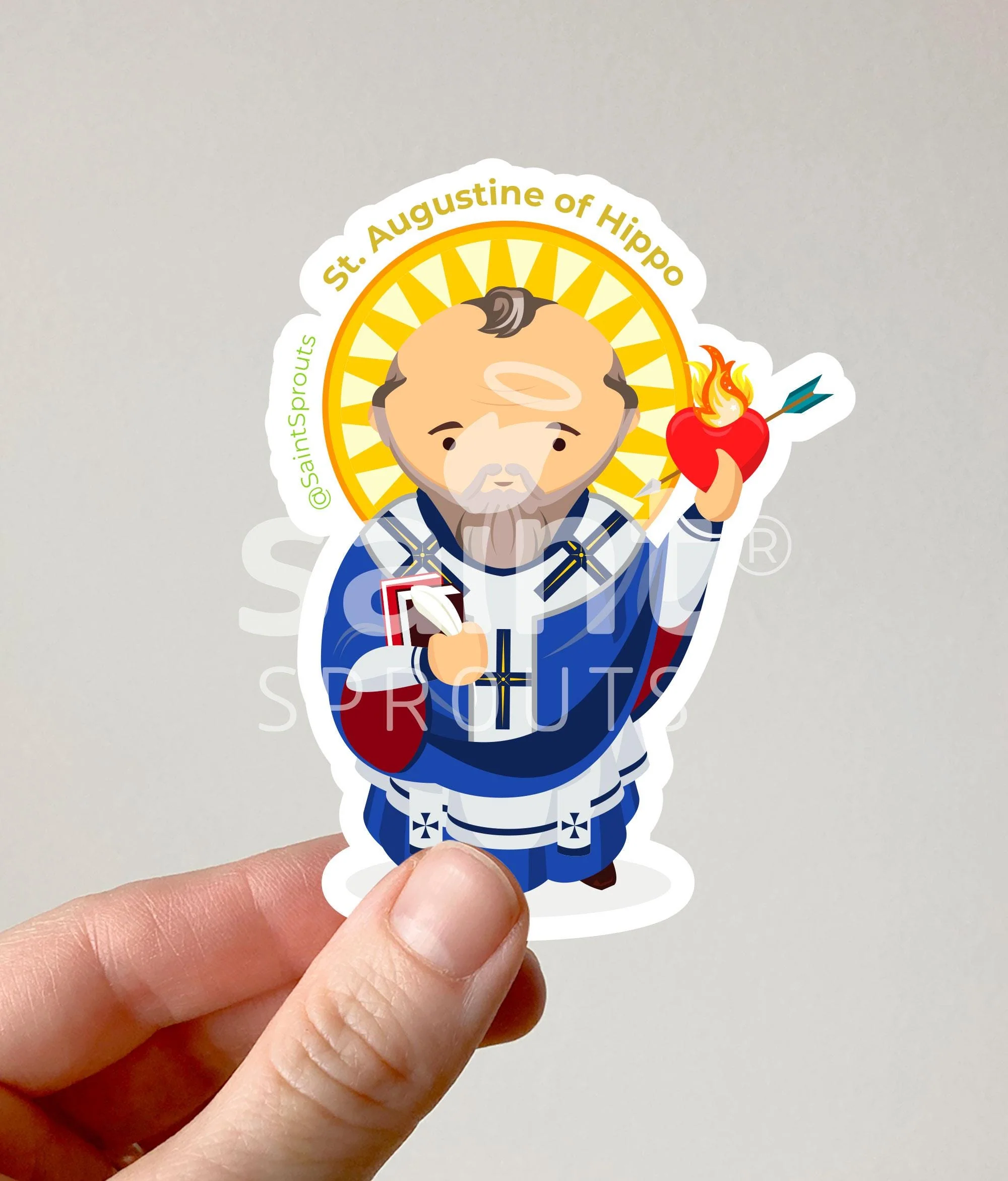 St. Augustine of Hippo Magnet - Image 2