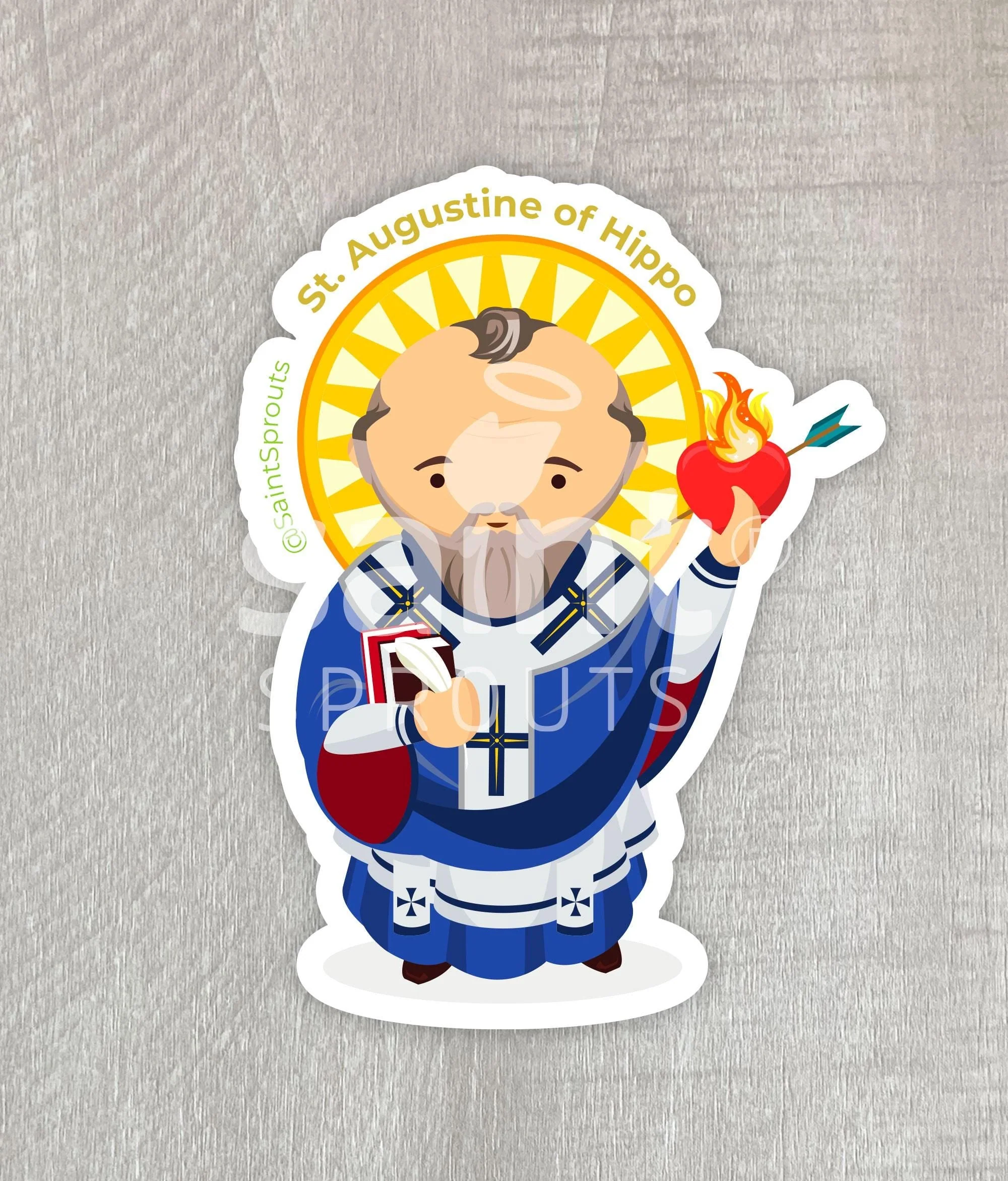 St. Augustine of Hippo Magnet - Image 3