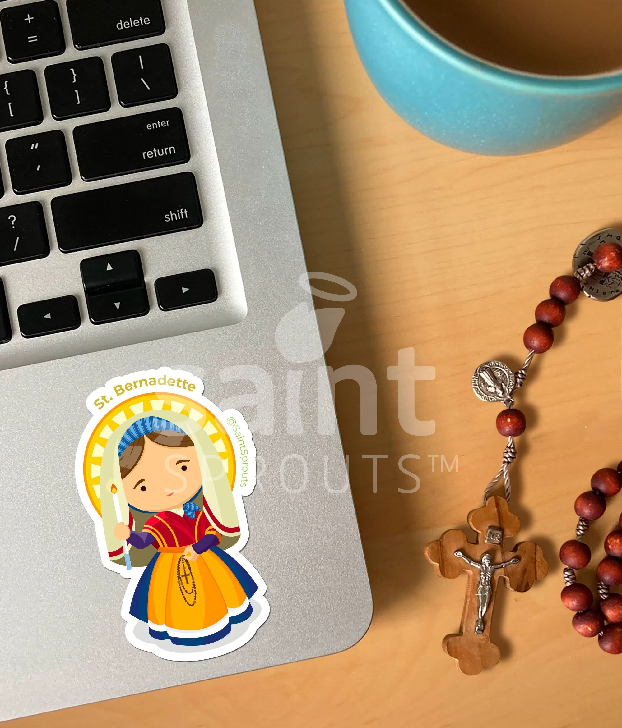 St. Bernadette Sticker - Image 2