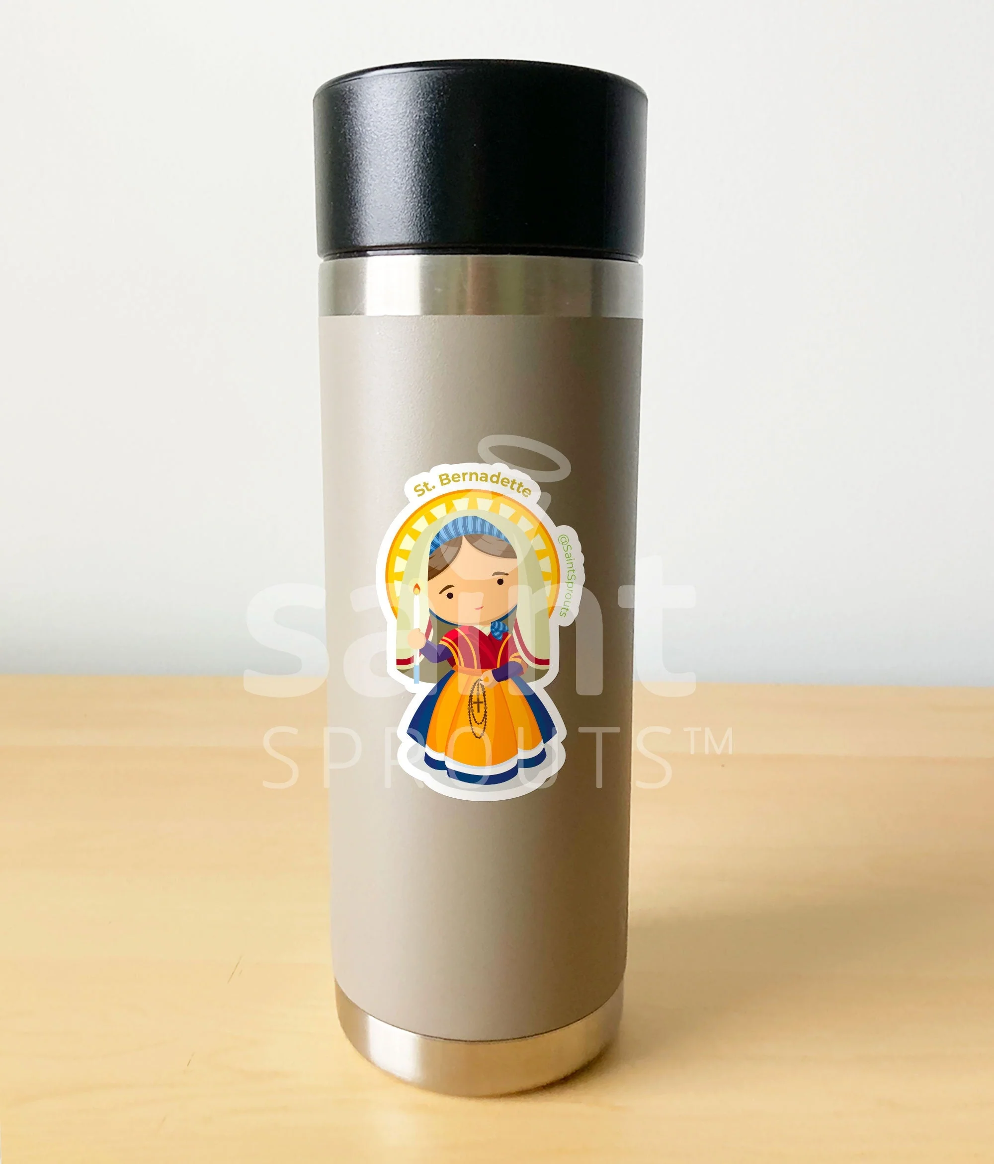 St. Bernadette Sticker - Image 3