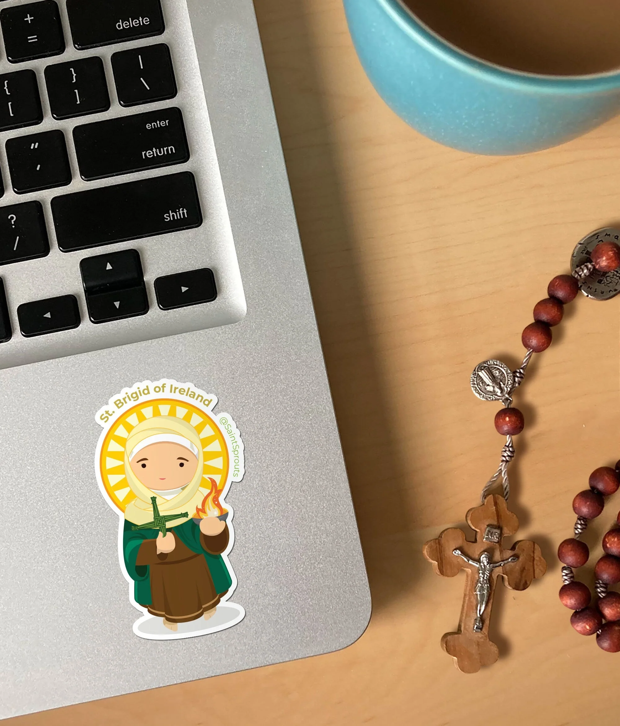 St. Brigid of Ireland Sticker - Image 2