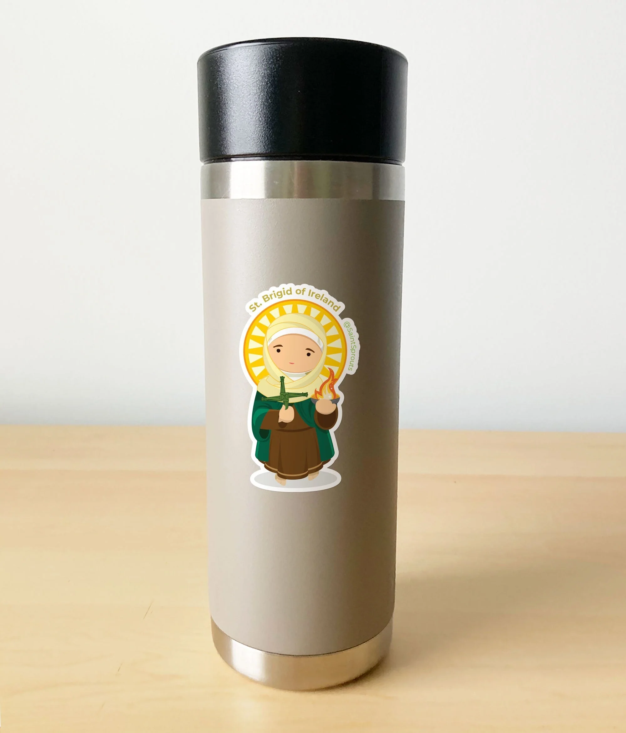 St. Brigid of Ireland Sticker - Image 3
