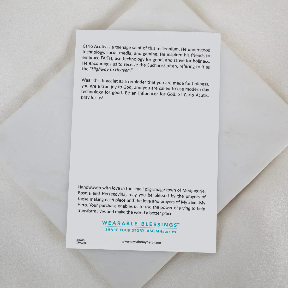 St. Carlo Acutis Blessing Bracelet for Kids - Image 3