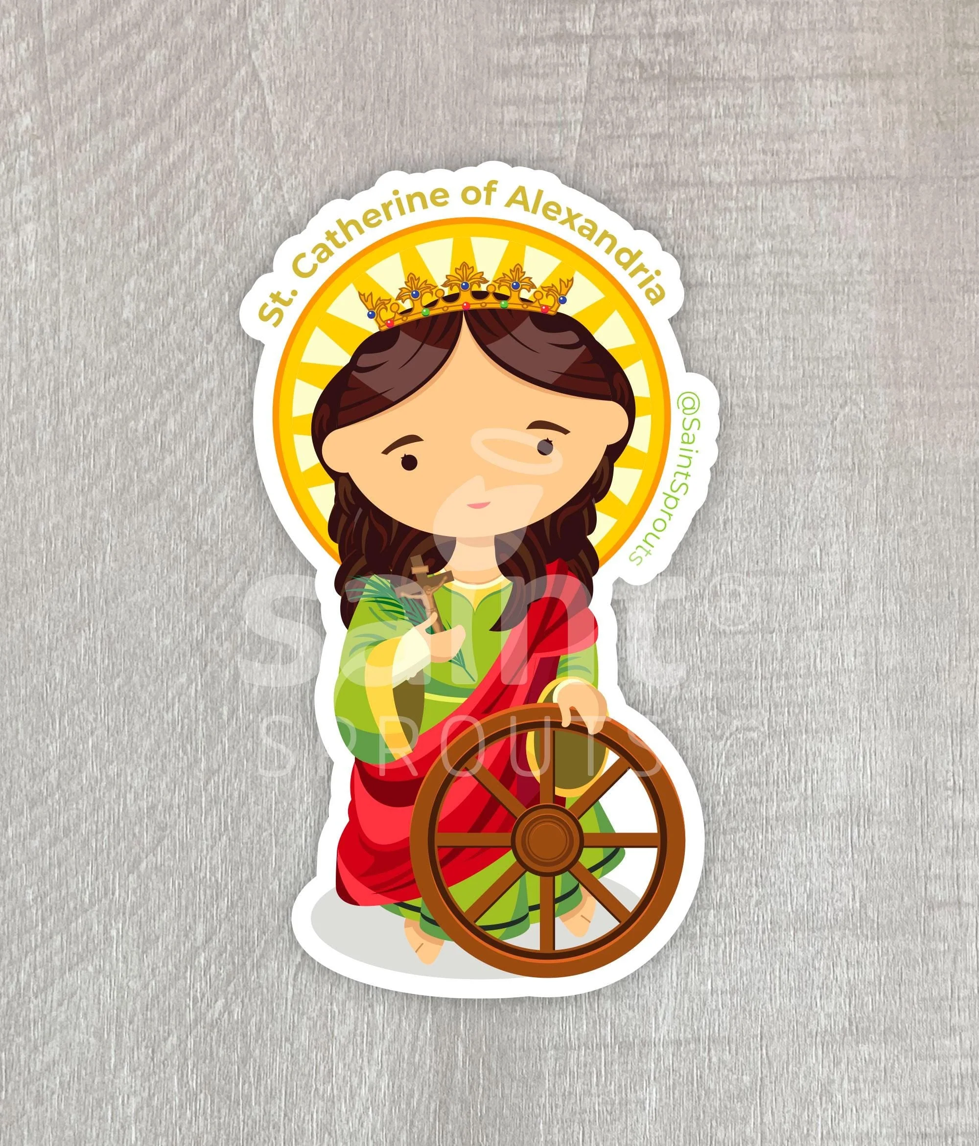 St. Catherine of Alexandria Magnet - Image 3