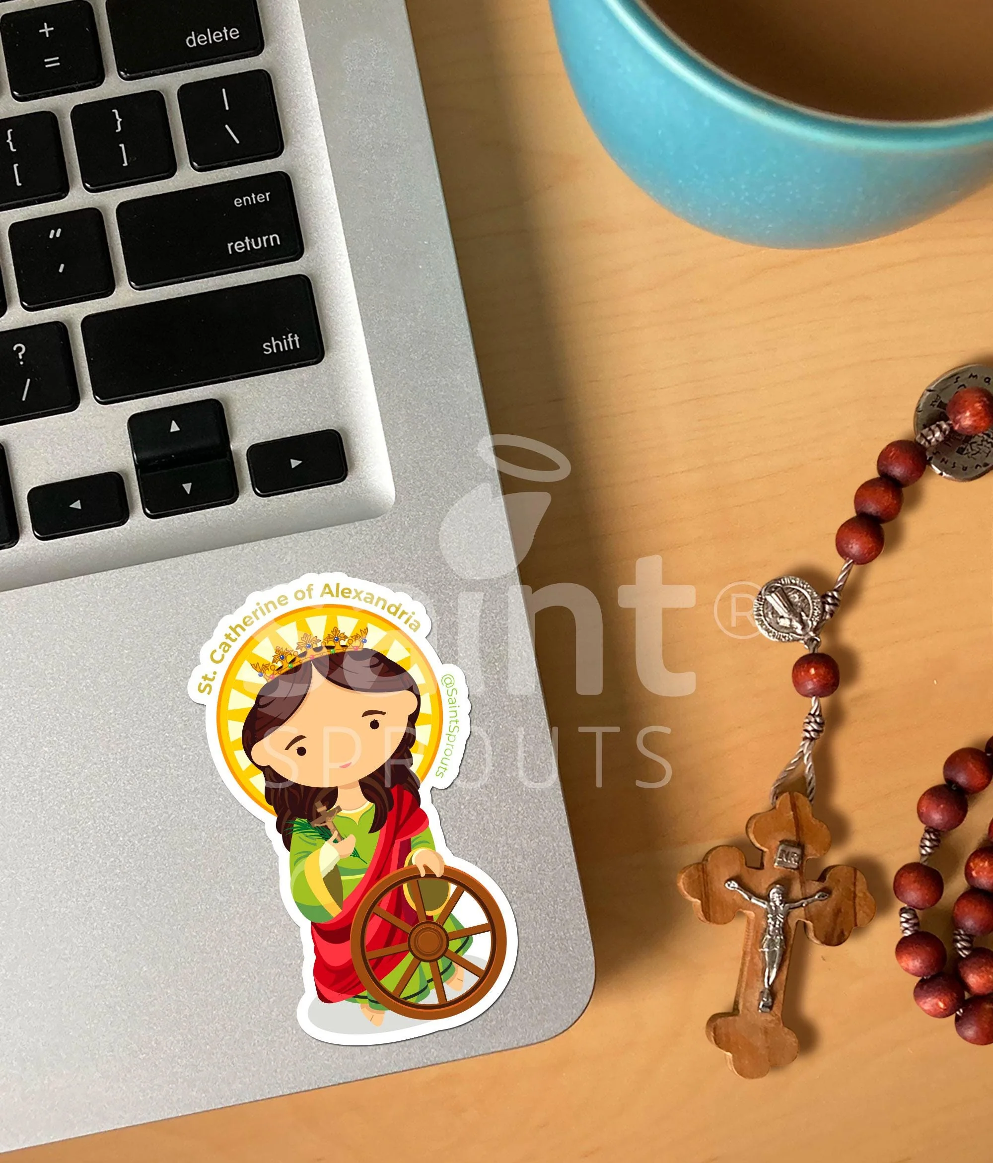 St. Catherine of Alexandria Sticker - Image 2