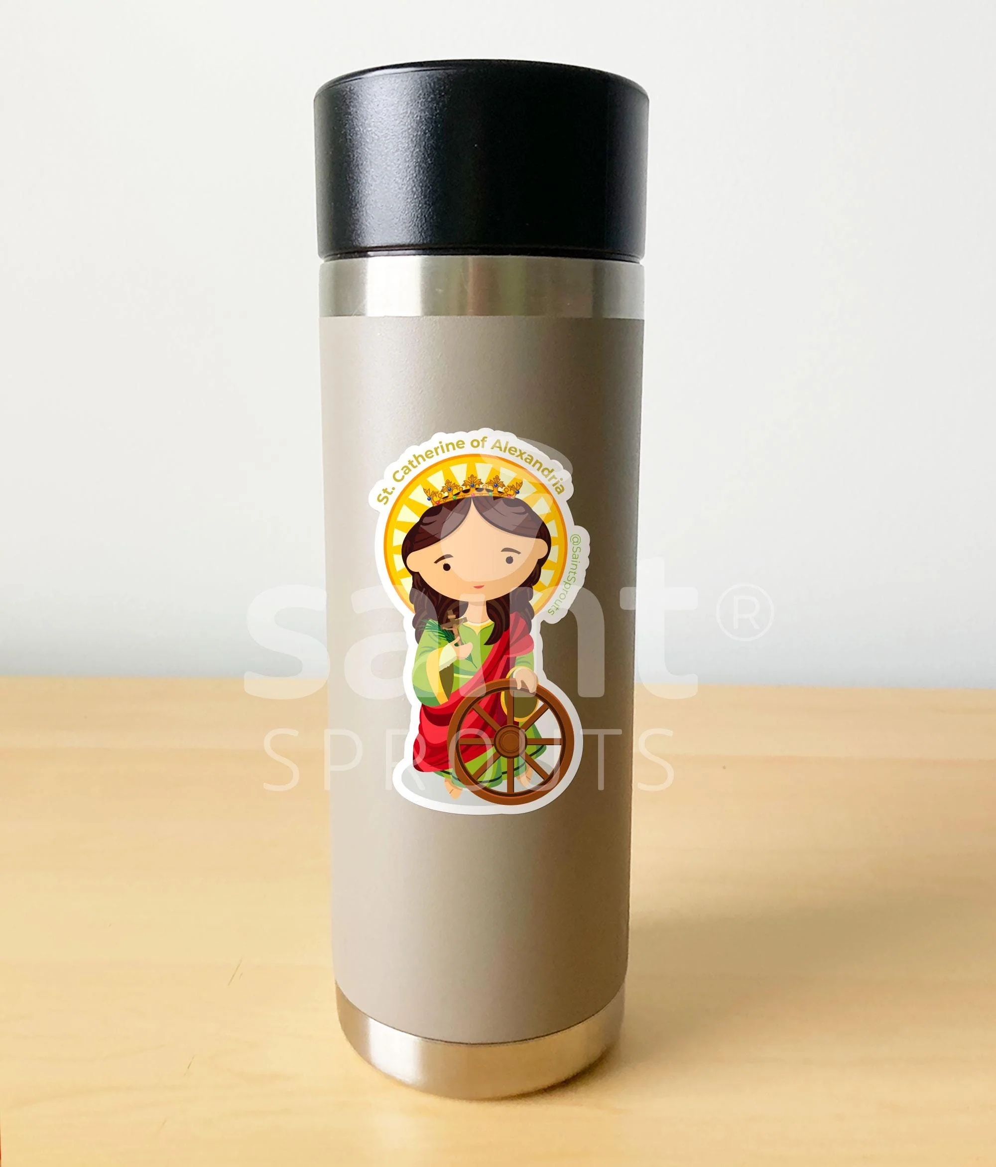 St. Catherine of Alexandria Sticker - Image 3