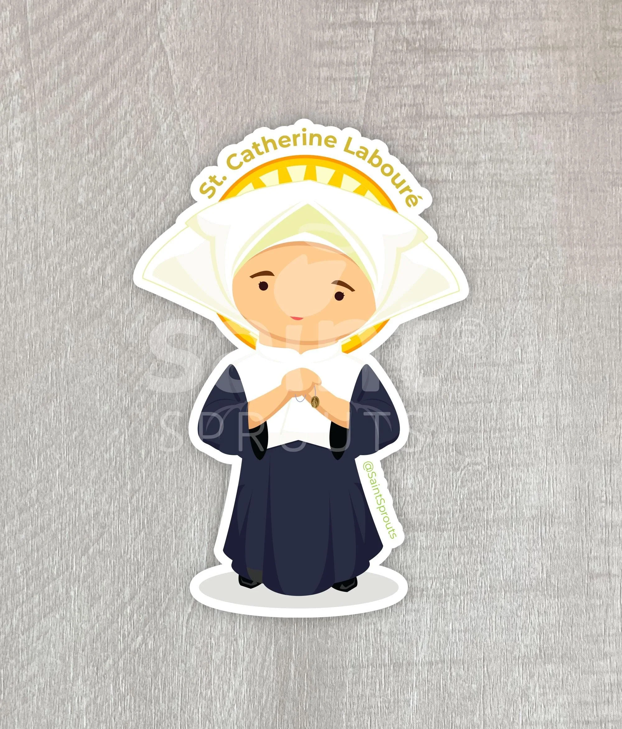 St. Catherine of Laboure Catholic Magnet - Miraculous Medal Saint - Image 3