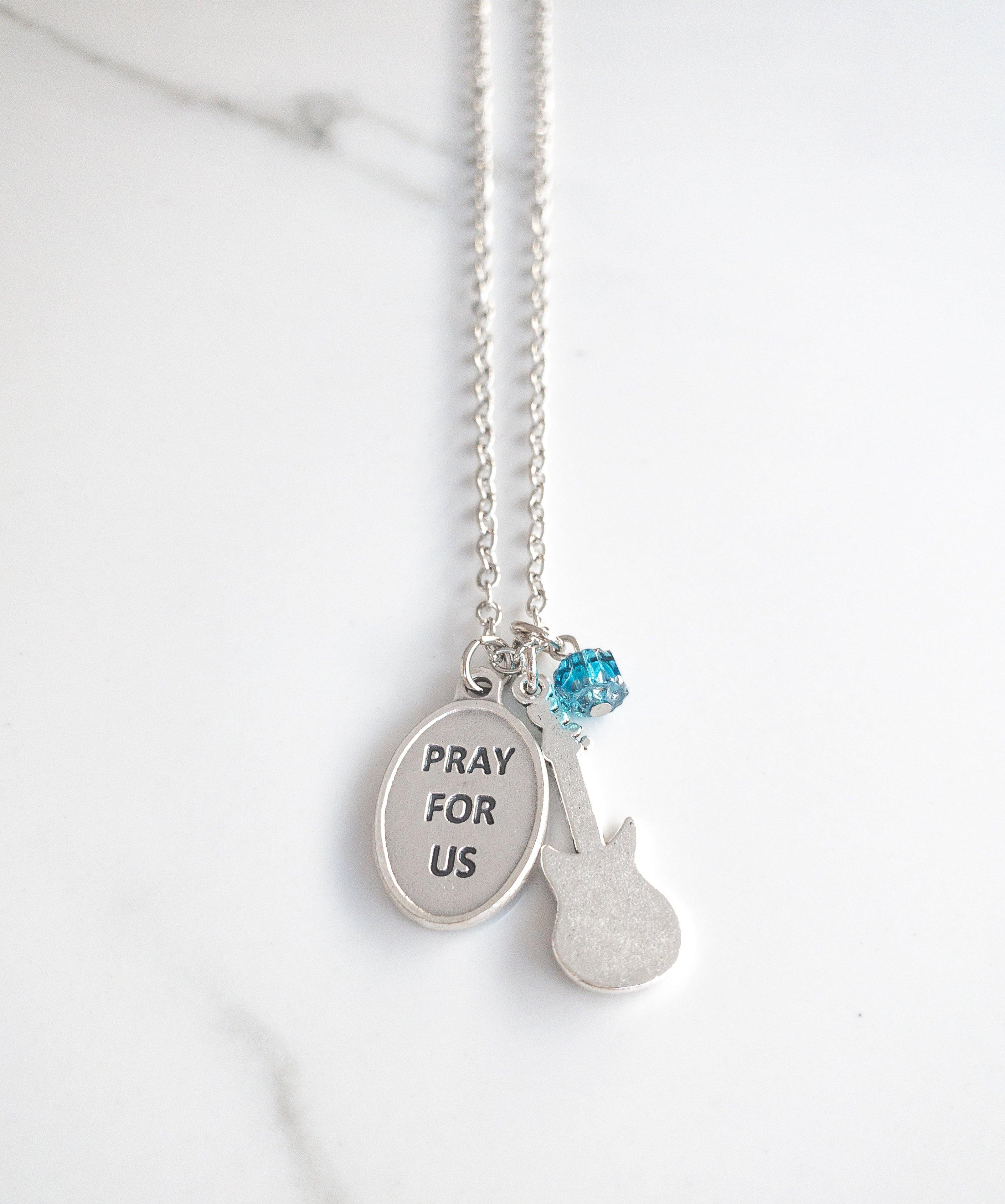 St Cecilia and Guitar Necklace - Image 4
