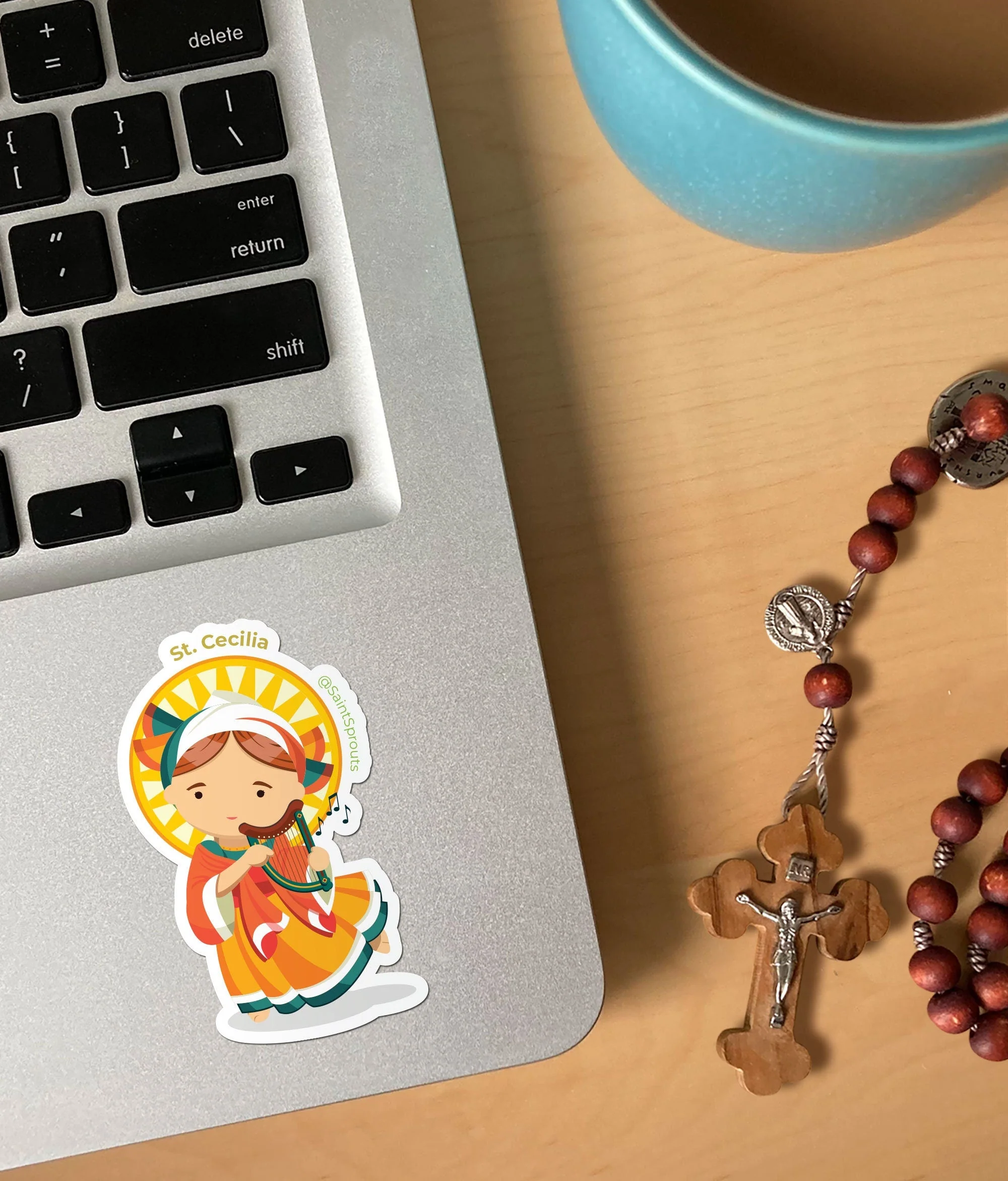 St. Cecilia Sticker - Image 2