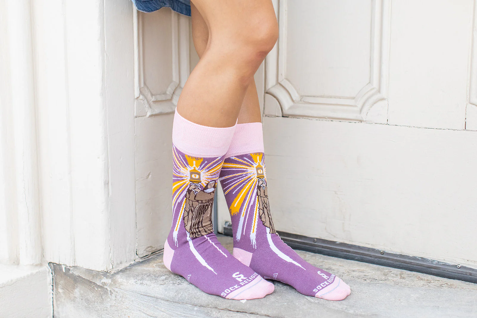 St. Clare of Assisi Adult Socks - Image 5