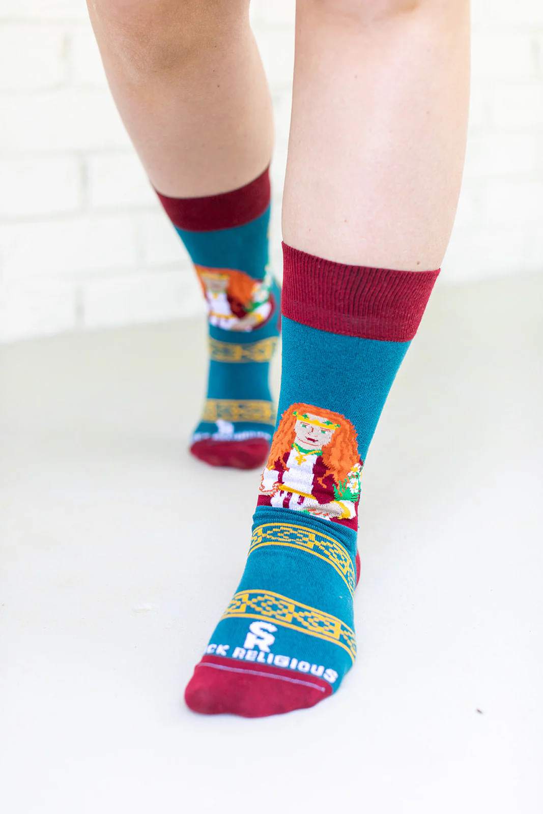 St. Dymphna Adult Socks - Image 5