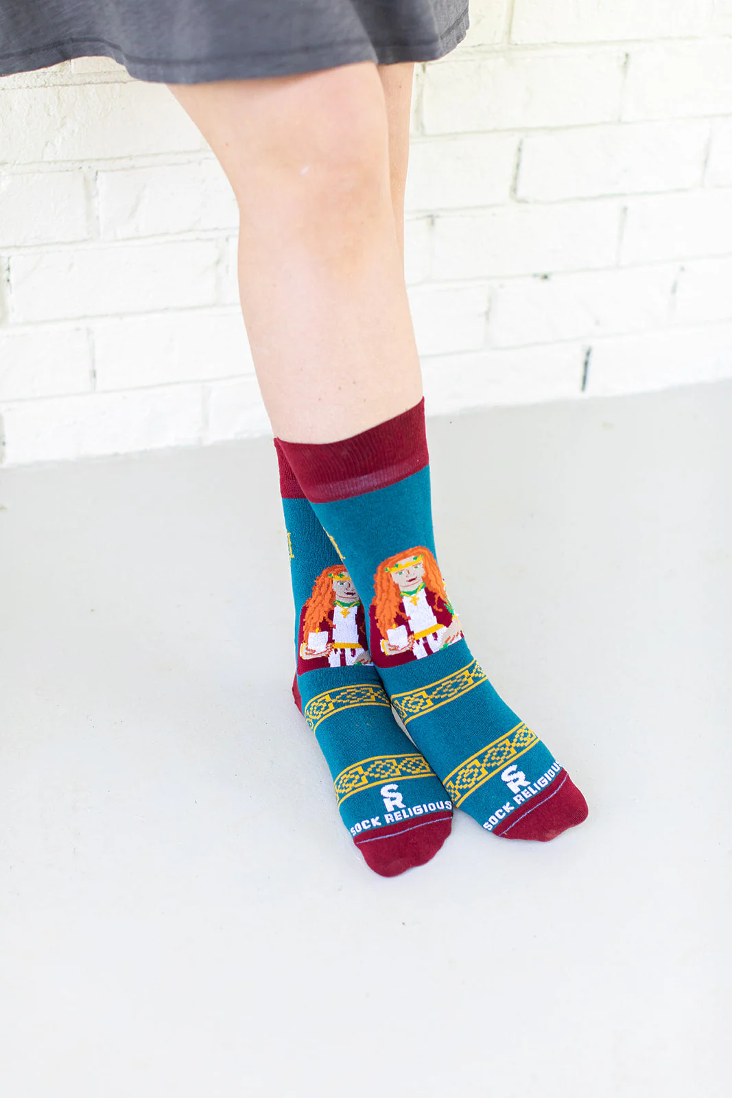 St. Dymphna Adult Socks - Image 6