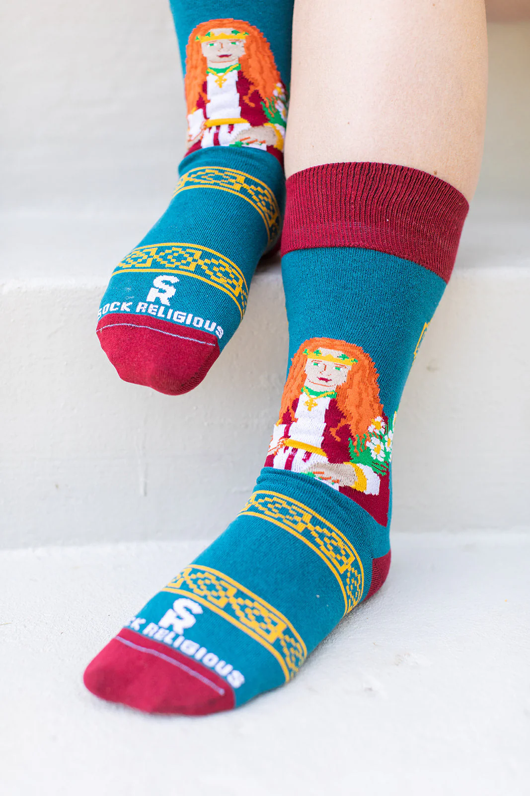 St. Dymphna Adult Socks - Image 7