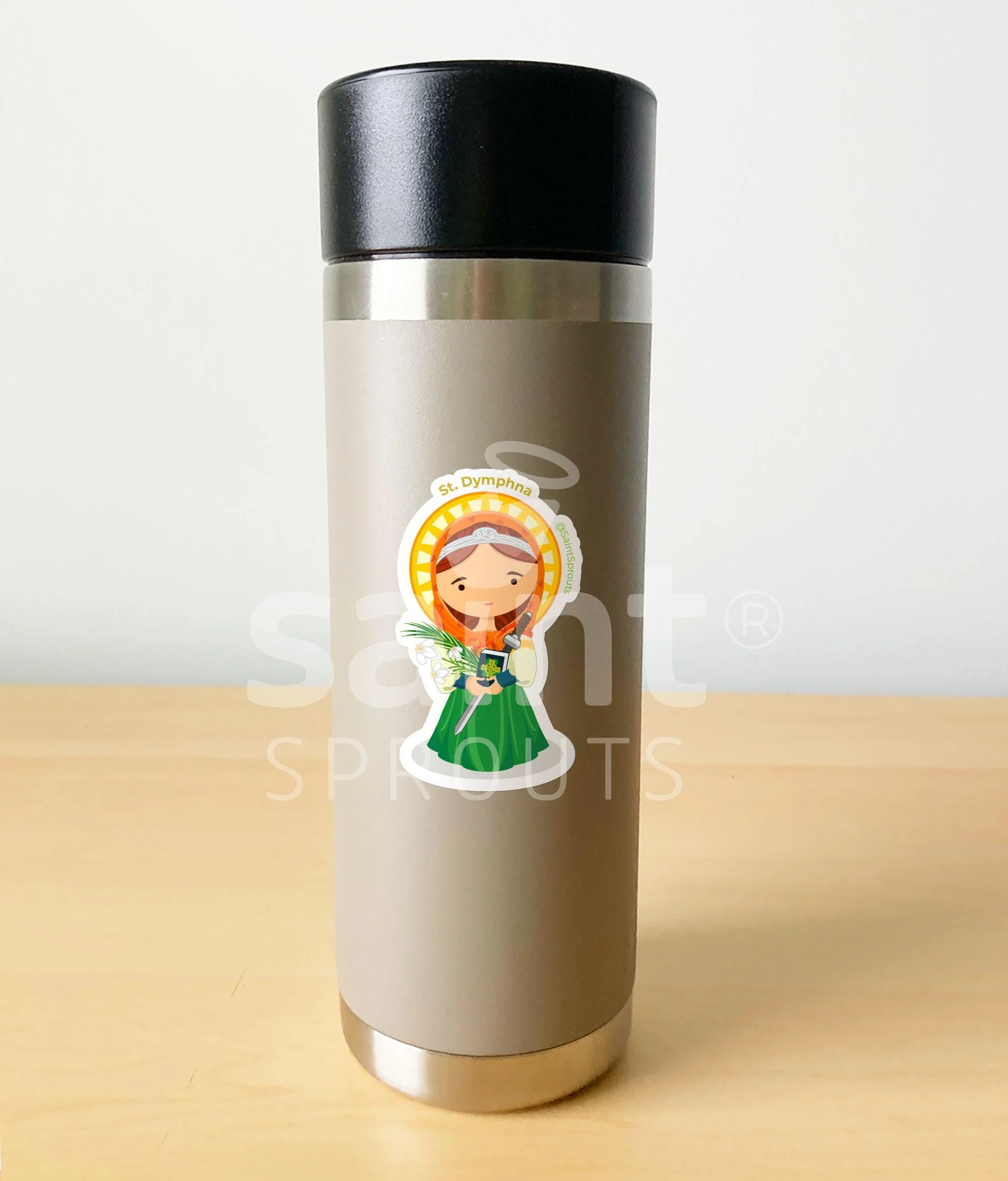 St. Dymphna Sticker - Image 3