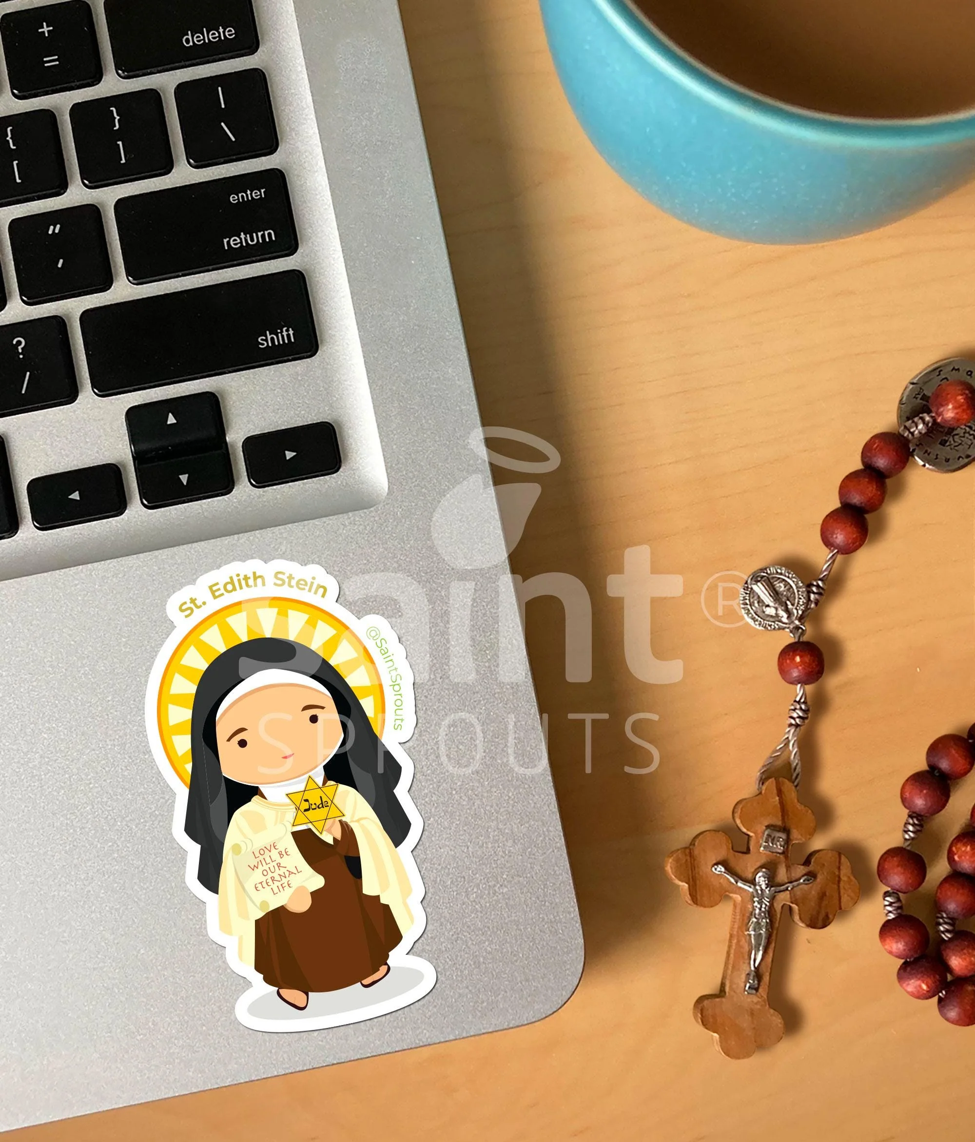 St. Edith Stein Sticker - Image 2