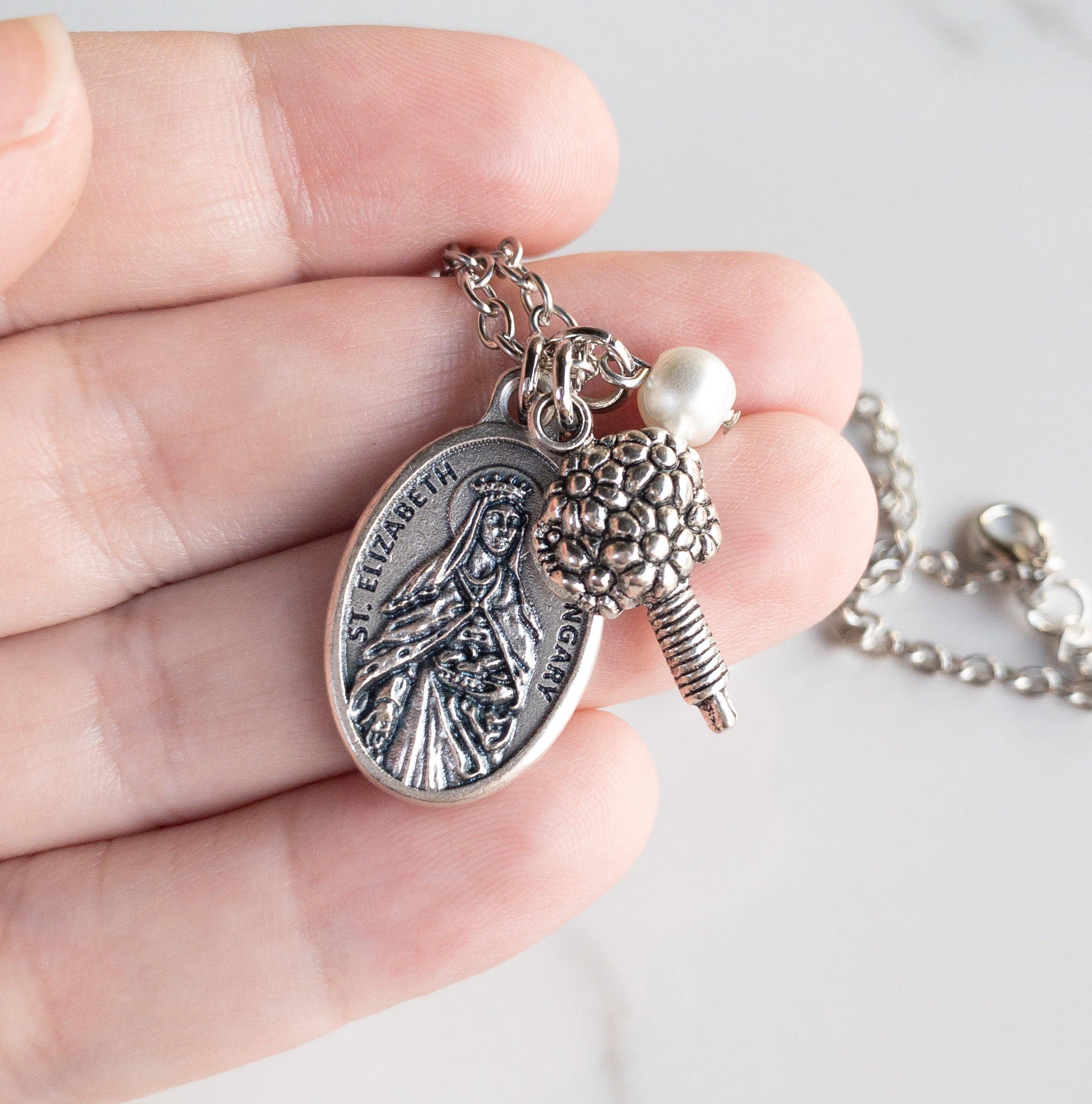 St Elizabeth of Hungary Bride Necklace - Image 4