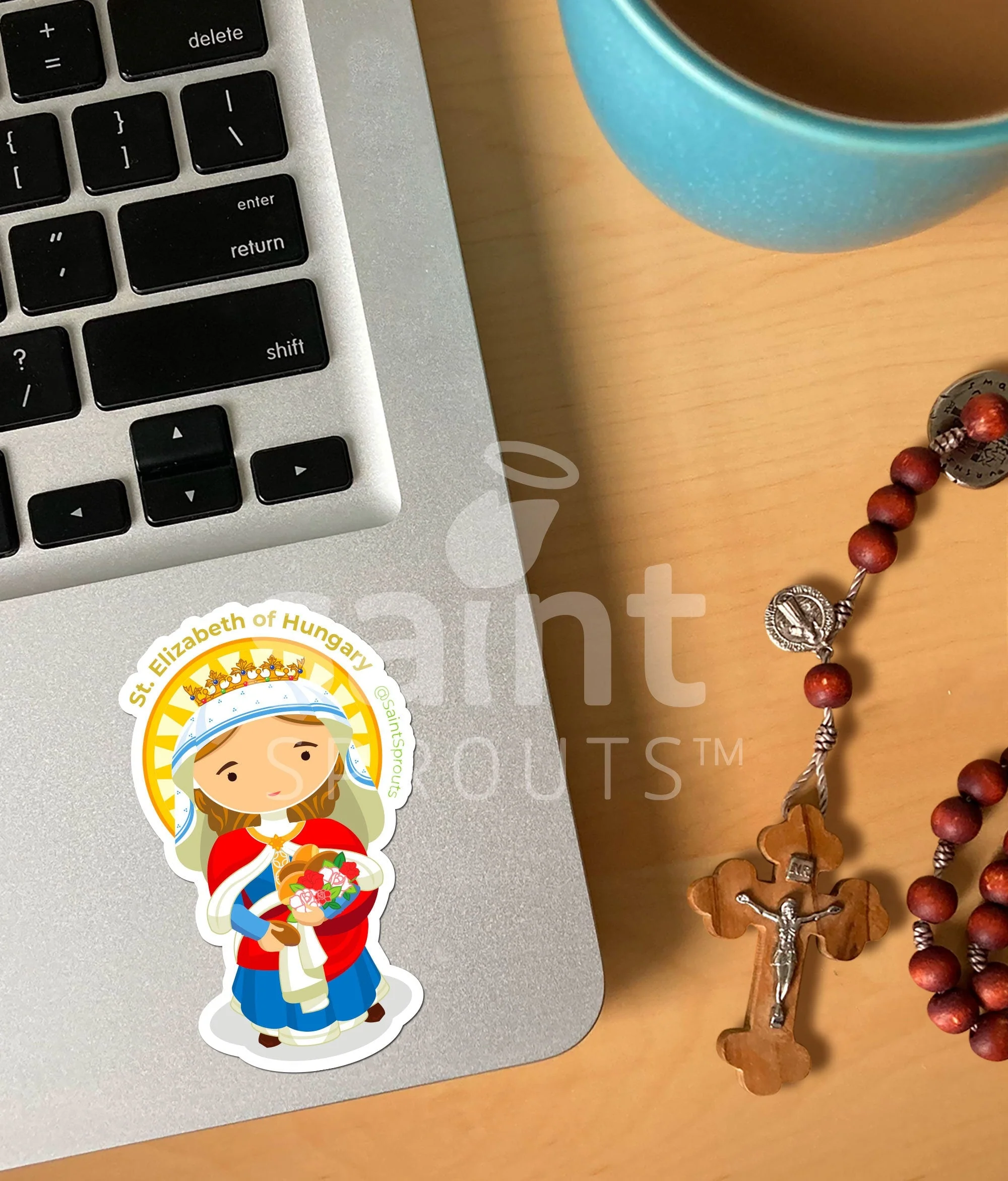 St. Elizabeth of Hungary Sticker - Image 2