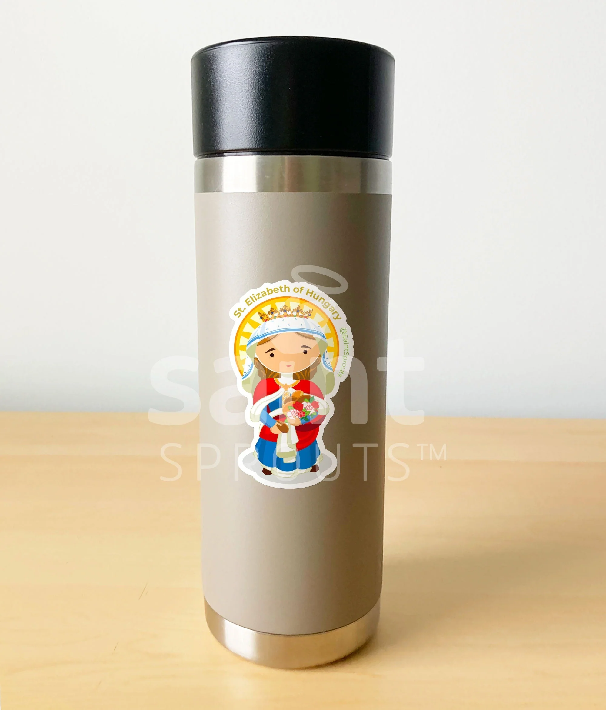 St. Elizabeth of Hungary Sticker - Image 3
