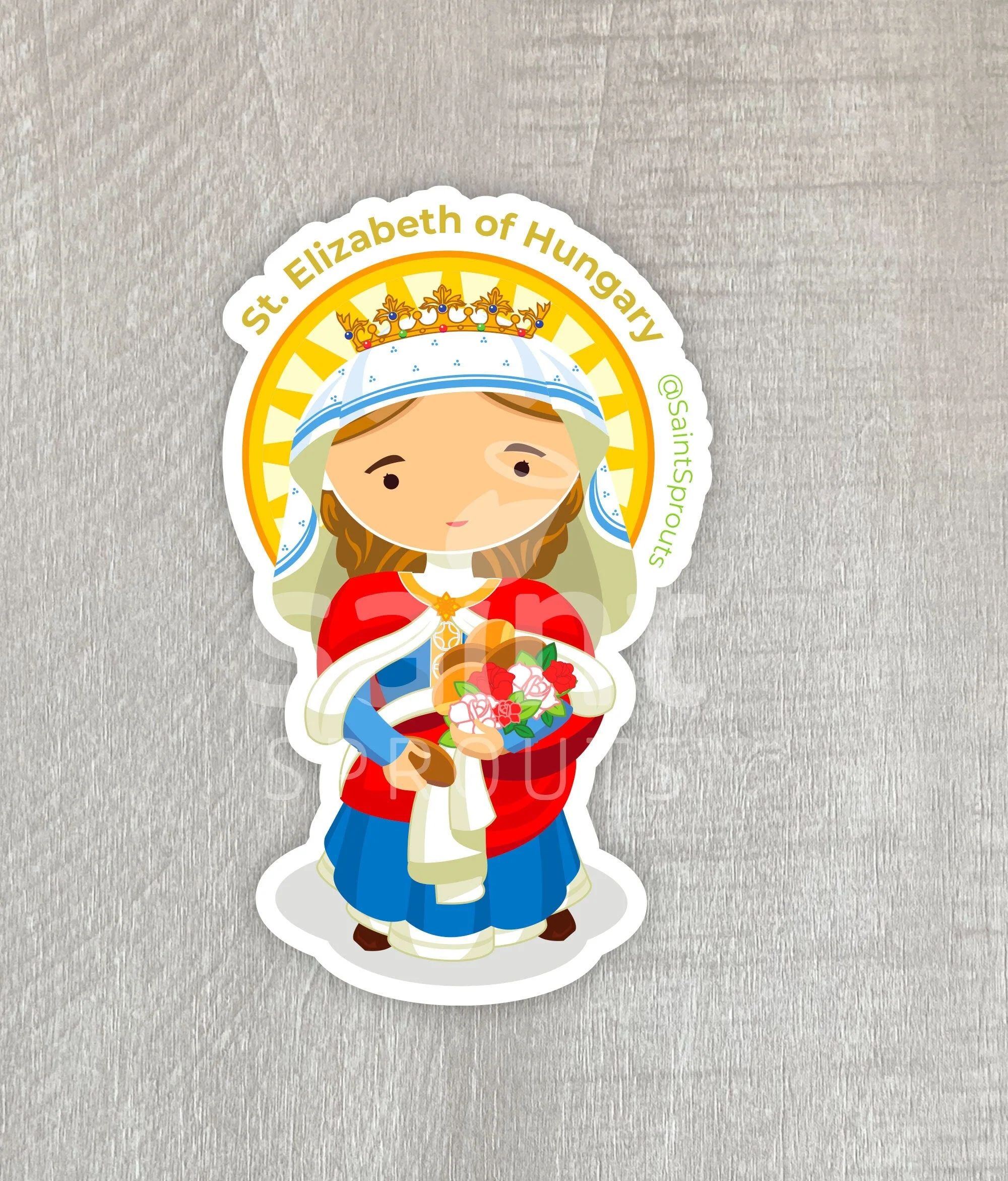 St. Elizabeth of Hungary Sticker - Image 4