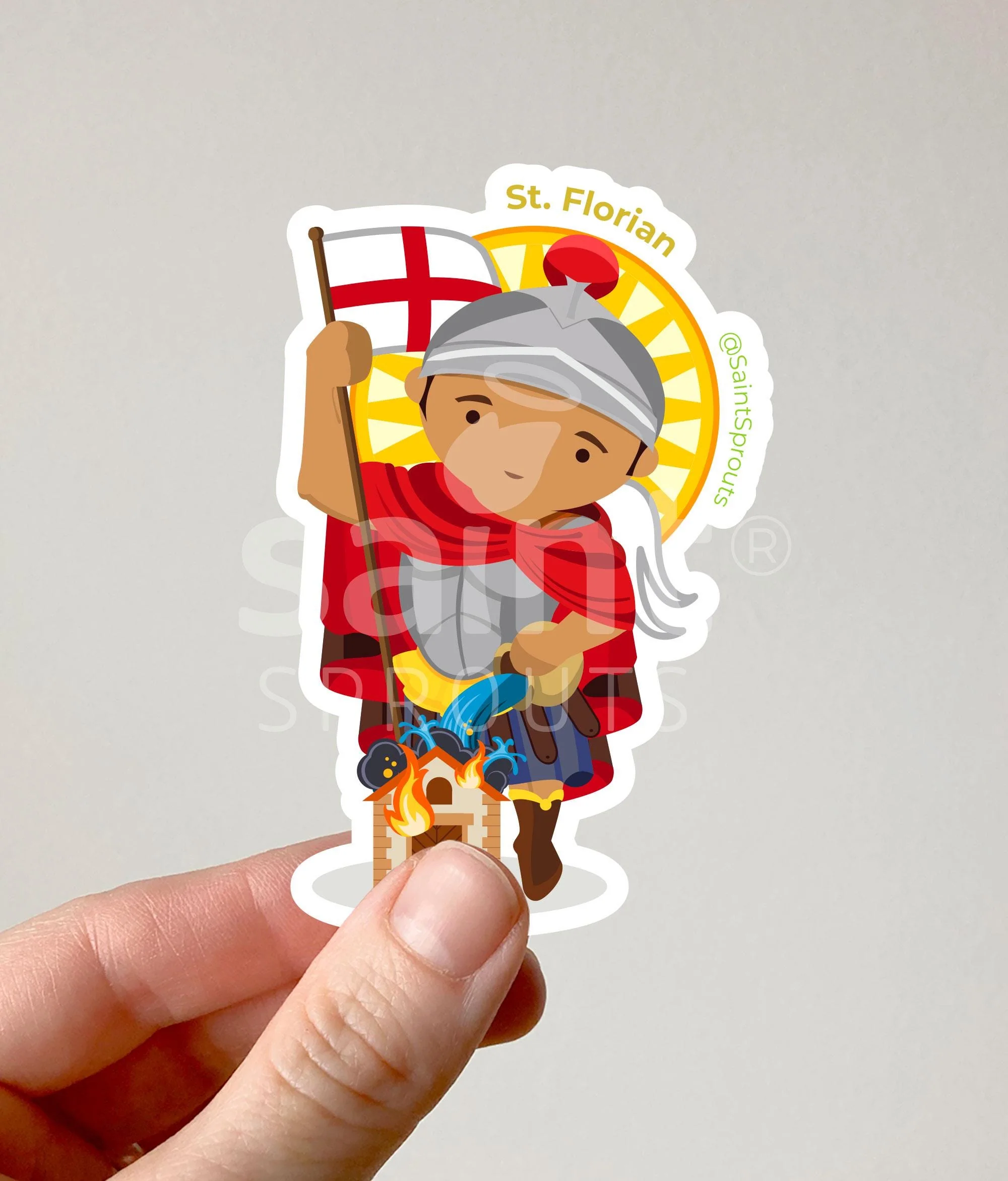 St. Florian Catholic Magnet - Patron of Firefighters - Image 2