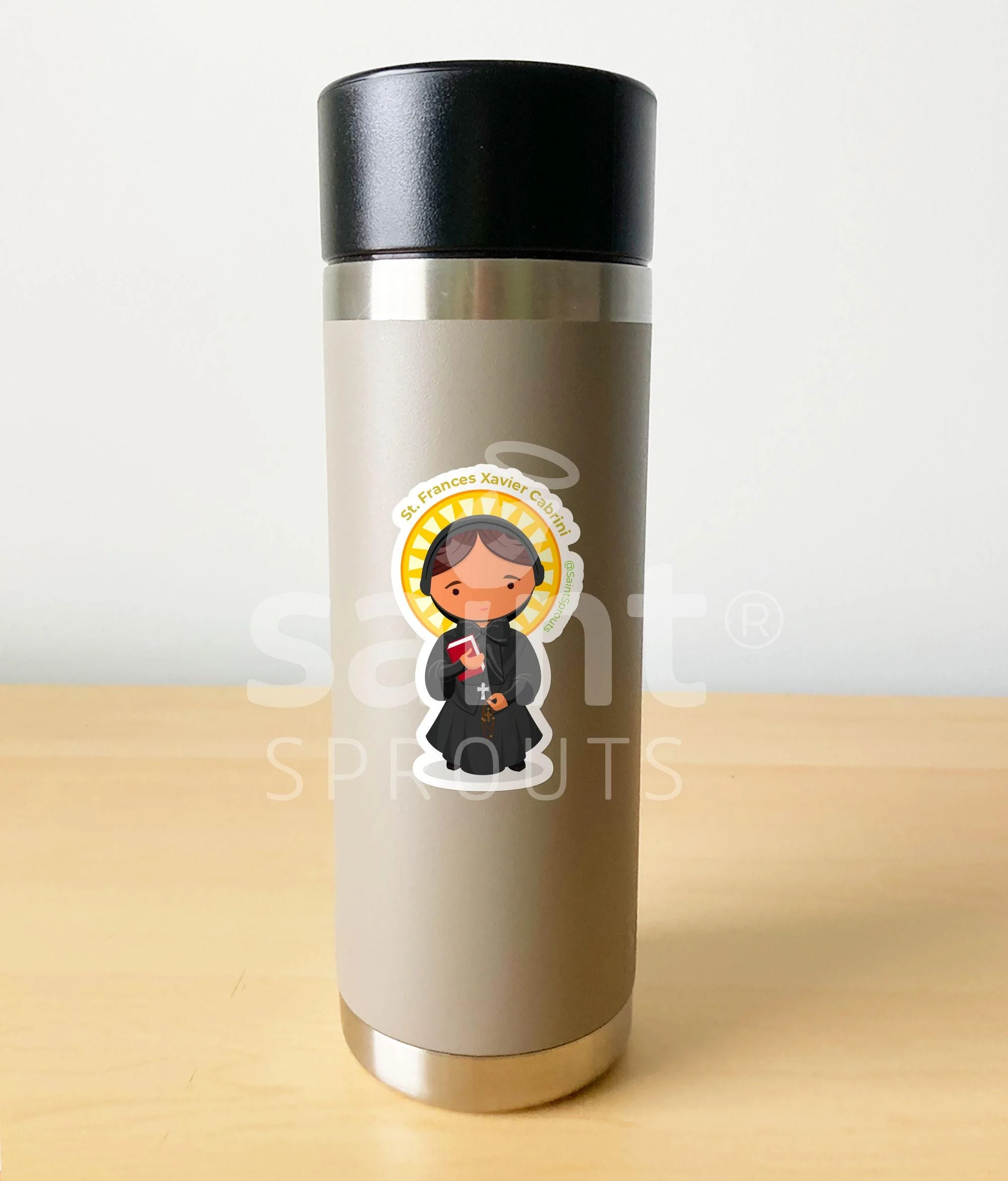 St. Frances Cabrini Sticker - Image 3