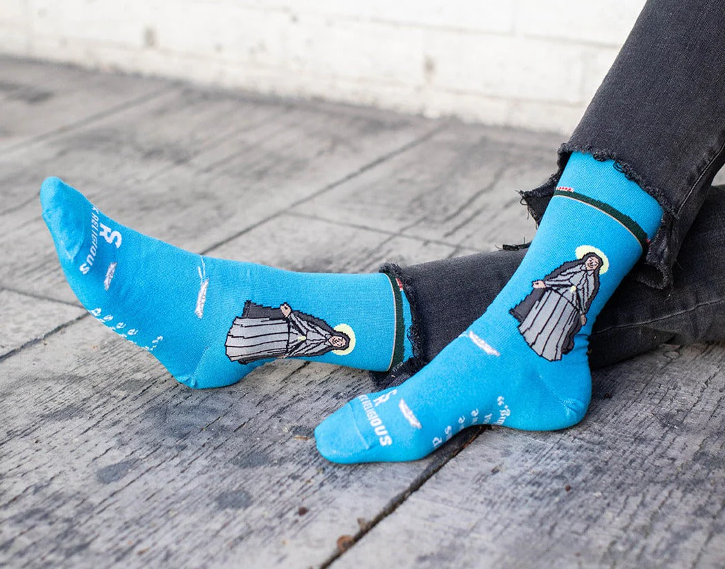 St. Frances Xavier Cabrini Adult Socks - Image 3